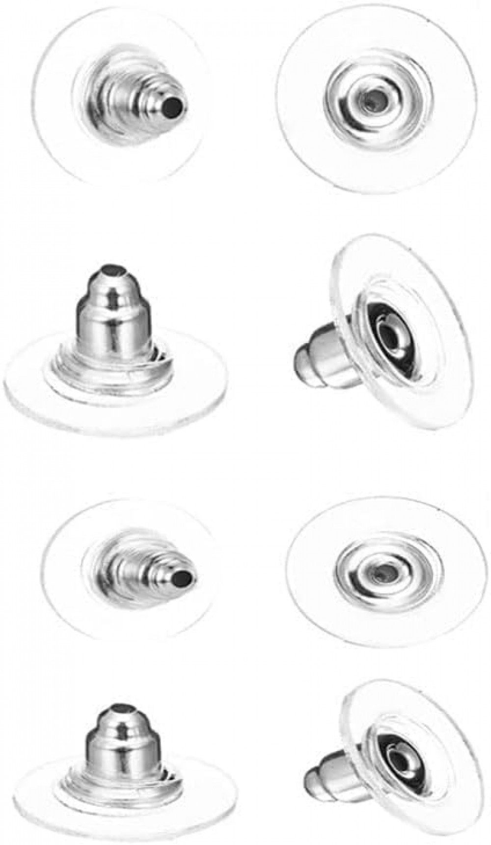 FELIXLEO Ohrring-Set Silikon Ohrring Stopper Klar & Gummi Ohrstecker Versch günstig online kaufen