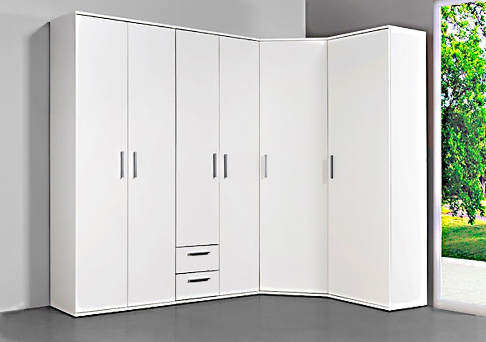 Procontour Hochschrank Clara 64cm, Einlegeböden Breite weiß mit weiß 