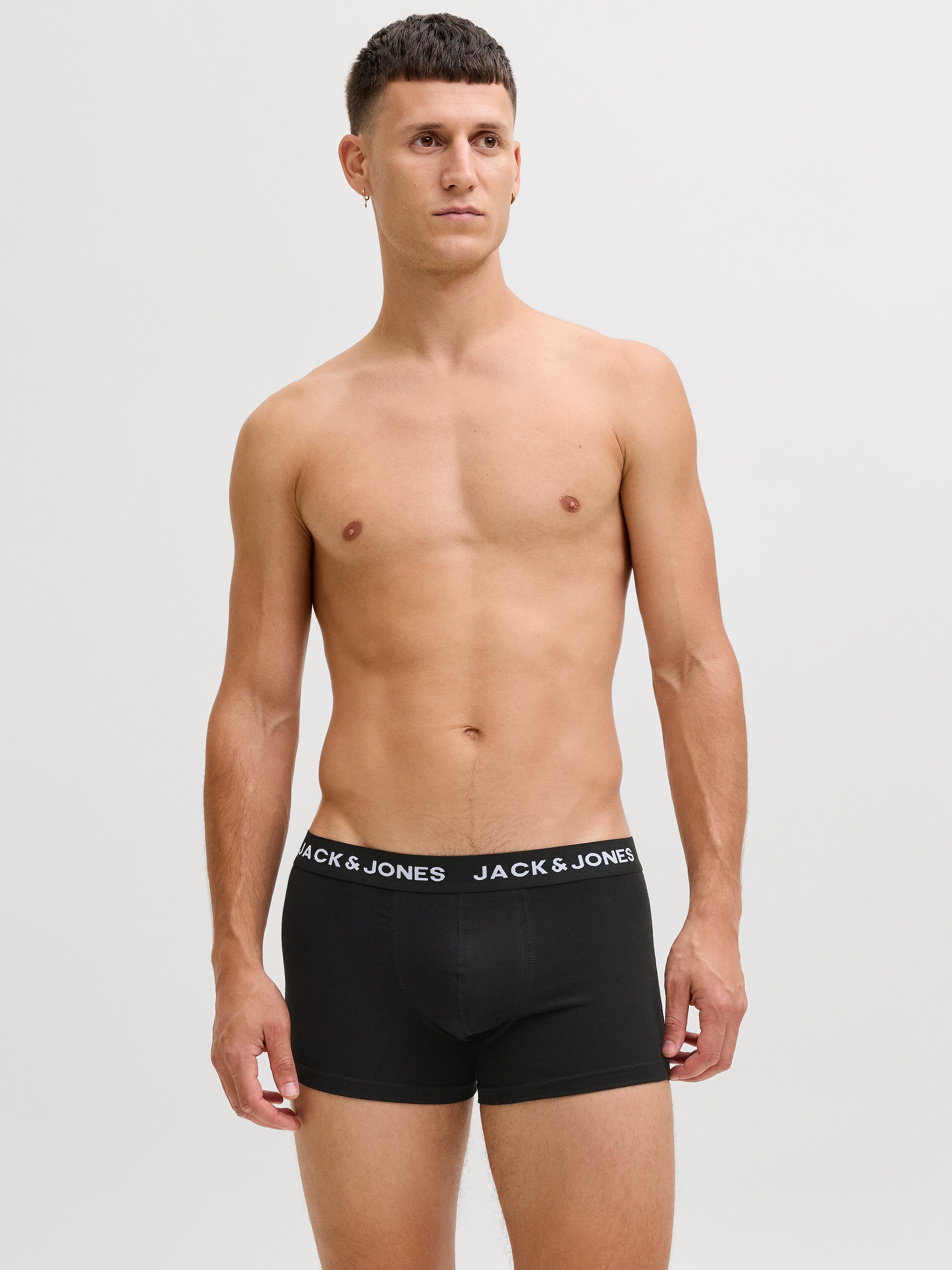 Jack & Jones Boxershorts JACFLOWER Microfiber mit Logobund, Blumenprint und Stretchkomfort (Packung, 10-St., 10er-Pack) eng anliegend, Microfaser, schnelltrocknend
