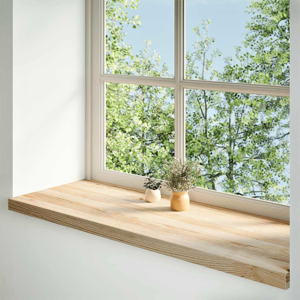 vidaXL Fensterbank Fensterbänke 2 Stk Unbehandelt 110x40x2 cm Massivholz Ei günstig online kaufen