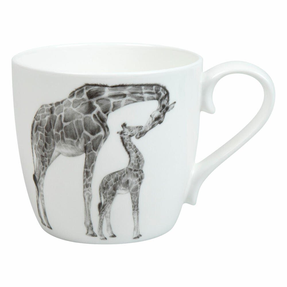 Tasse Könitz 'Devine Combien Je T'aime !' - Porcelaine à Os - 200ml - Marron