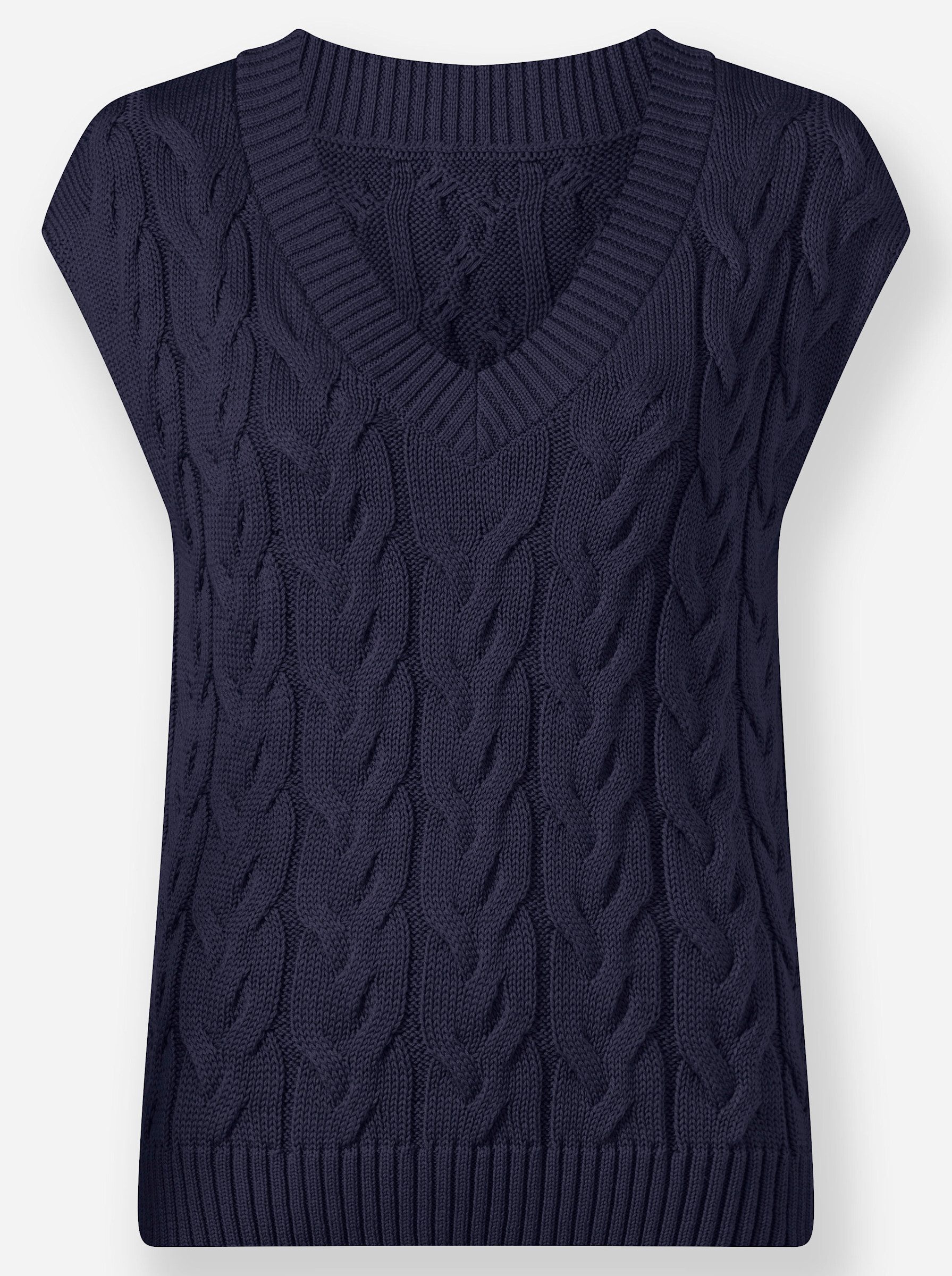 Witt Pullunder Pullunder Ärmellos Zopfmuster