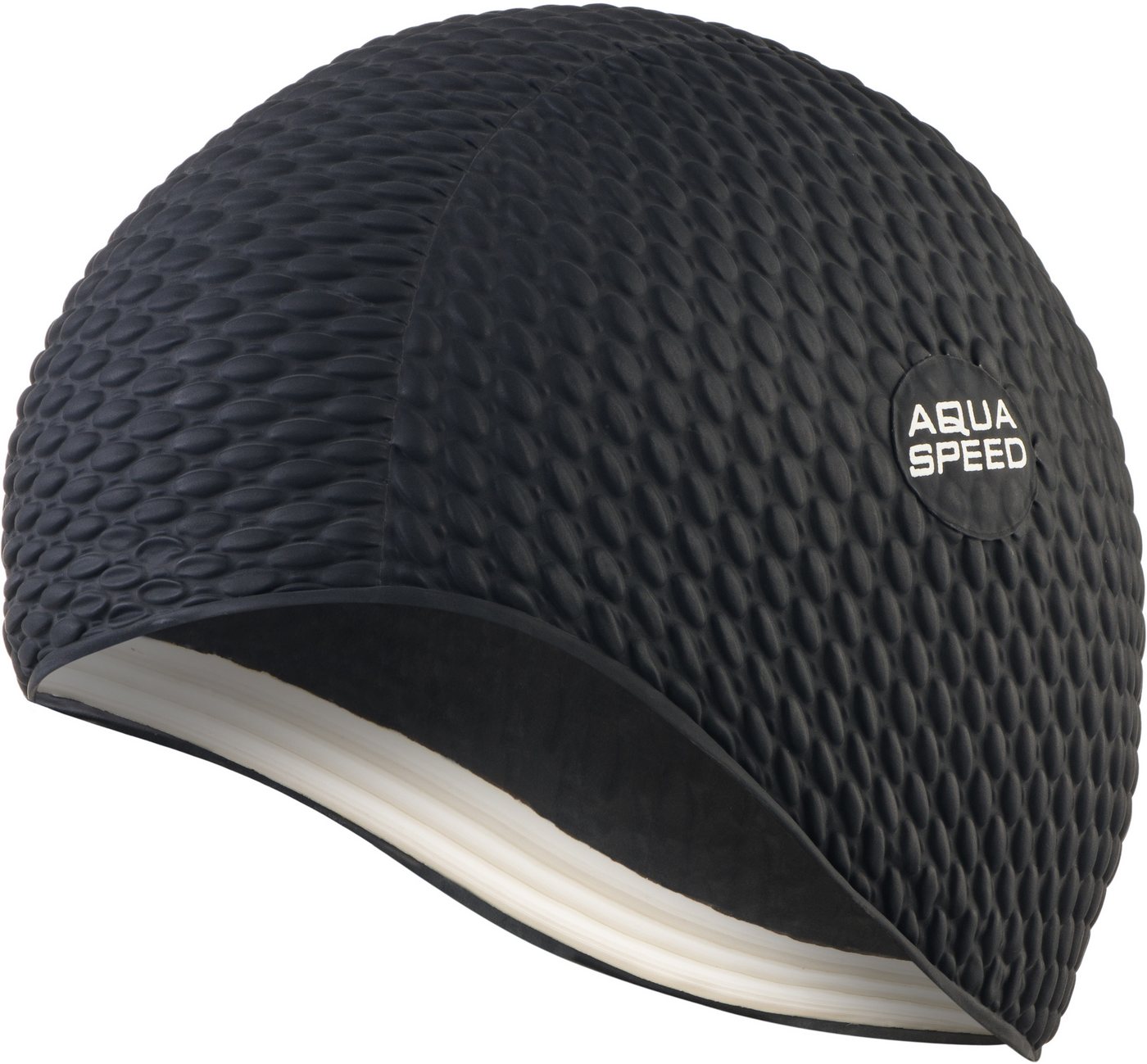 Aqua Speed Badekappe Bombasic / Bombastic TIC TAC (Schwimmkappe für Aqua Fitness), Elastische Aqua Fitness Schwimmhaube