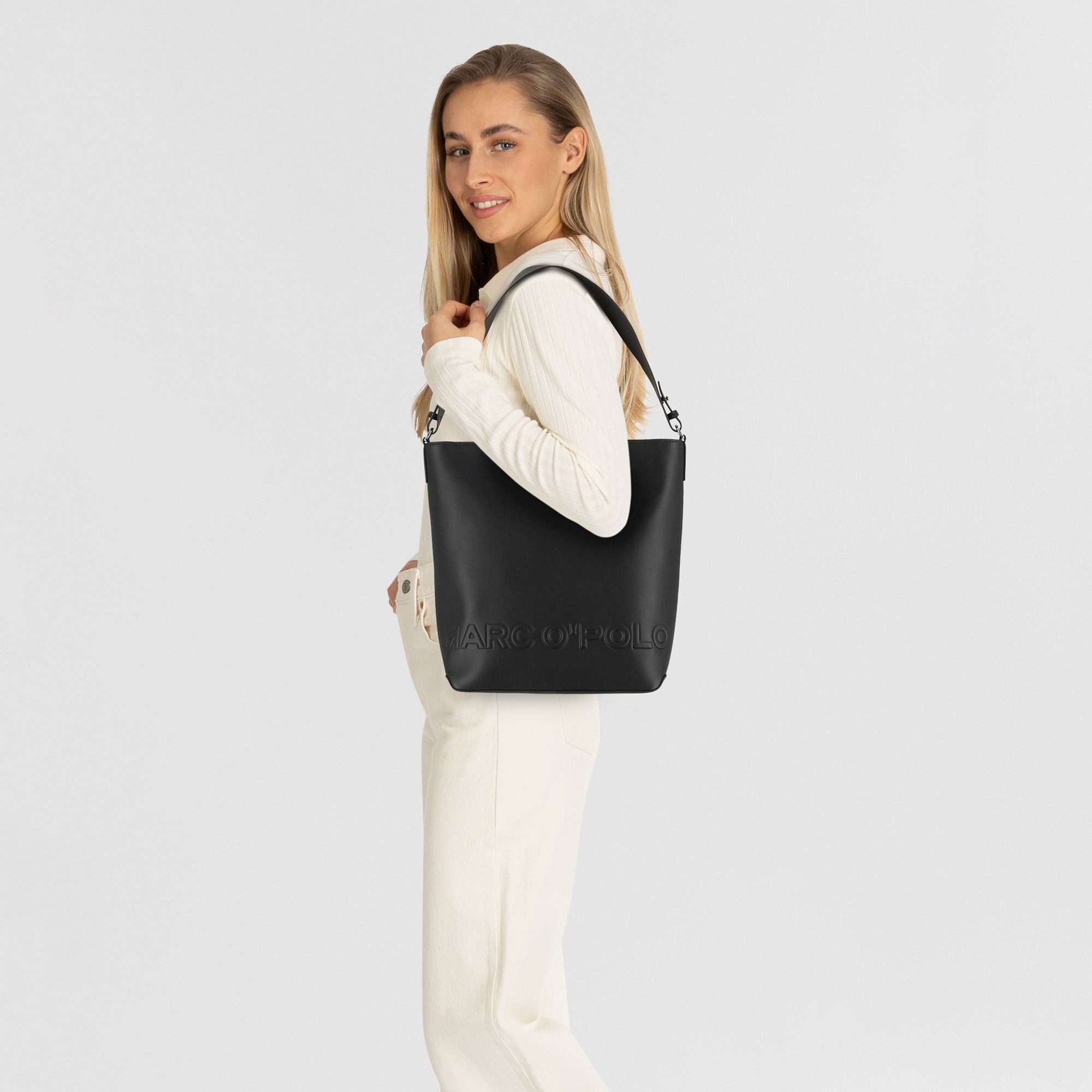 Marc O'Polo Schultertasche Vanja, Polyurethan günstig online kaufen