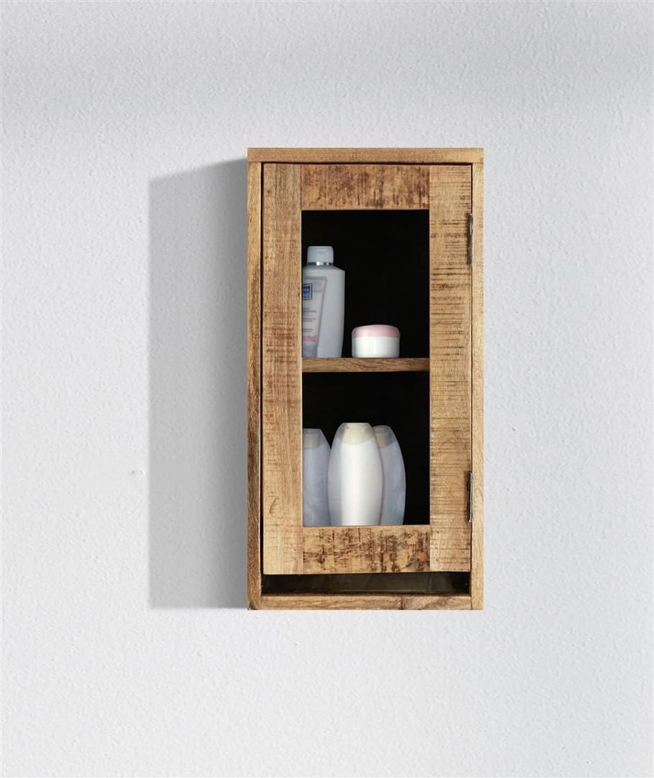 WOLF MÖBEL Hängeschrank MARBLE Wandschrank mit 1 Glastür (35x30x60) fixierter Einlegeboden