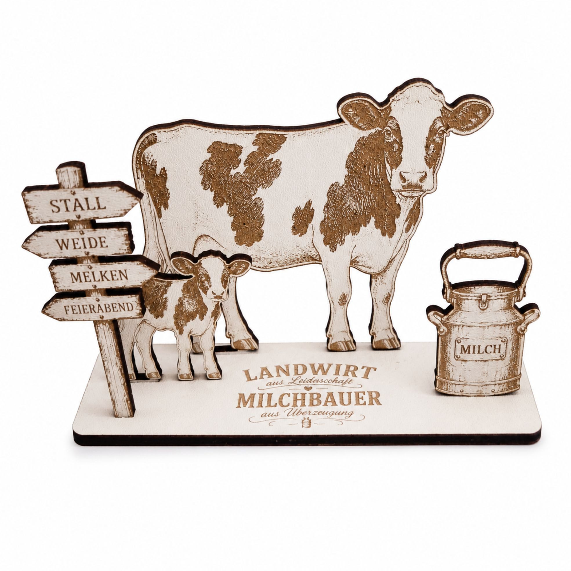Dekolando Geschenkkarte Geldgeschenk Bauer Geschenk für Milchbauer & Landwirt 14,5 x 8 cm