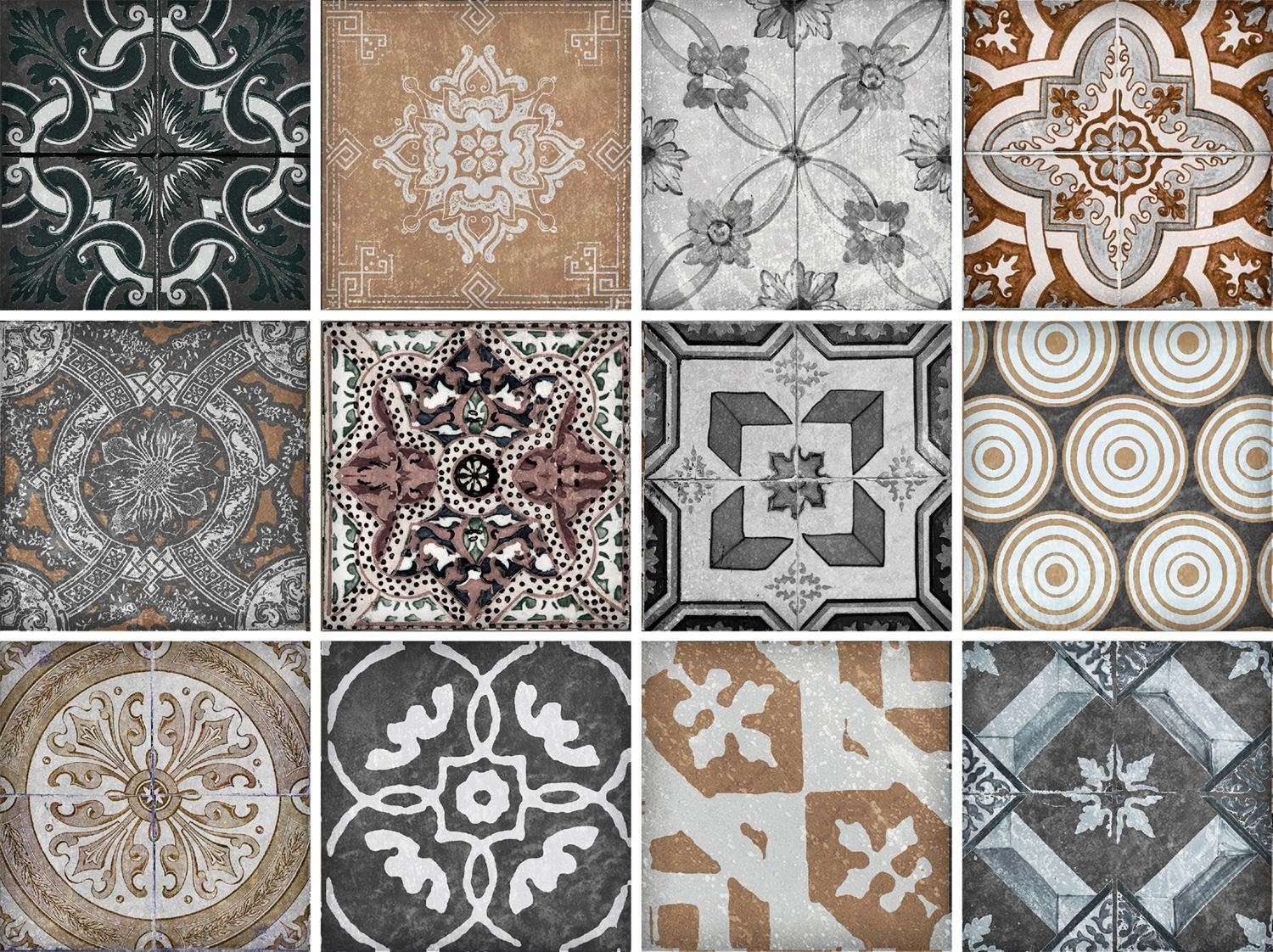 queence Fliesenaufkleber Mosaik Muster, Stickerfliesen, selbstklebend, günstig online kaufen