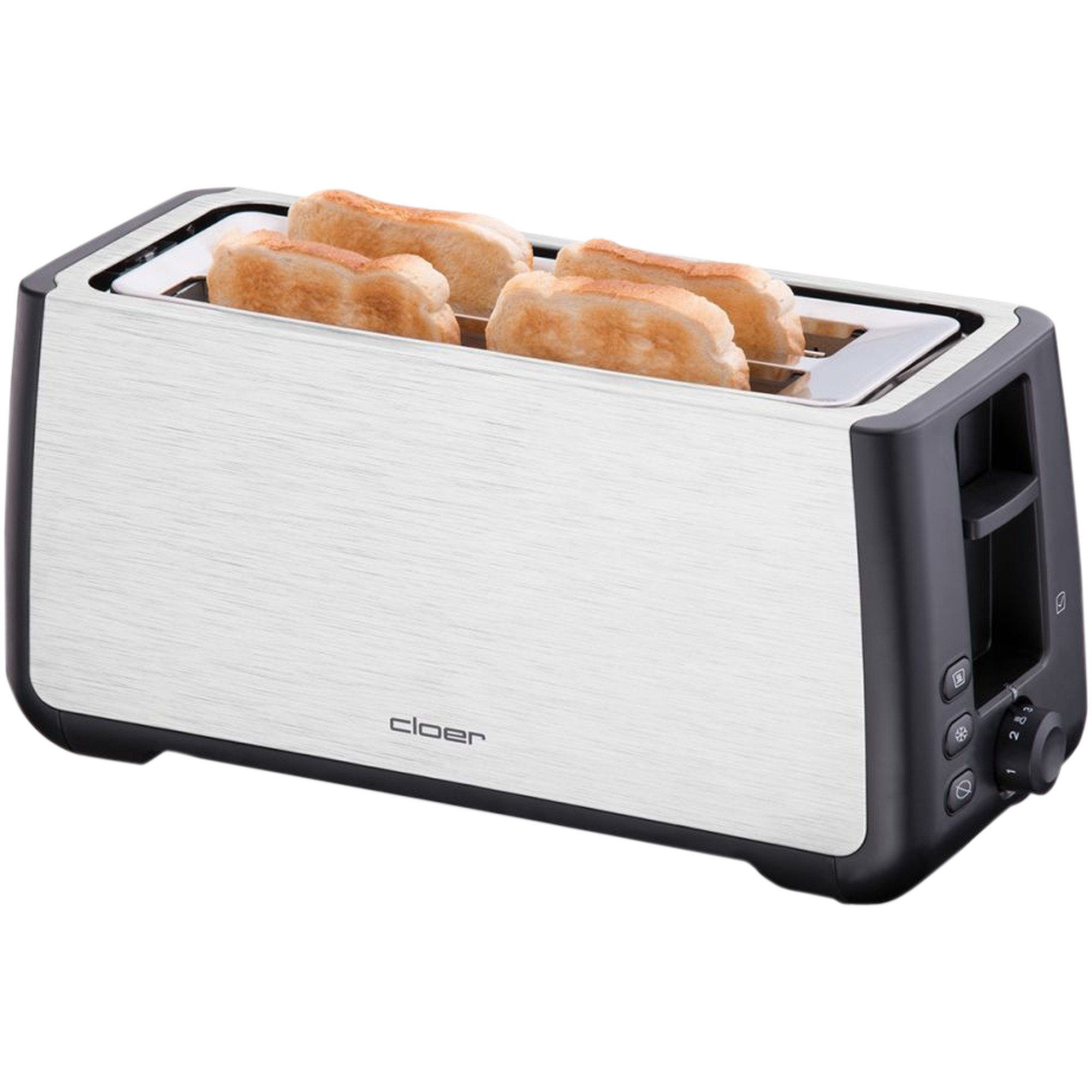 Cloer Kaffeebereiter Cloer King-Size-Toaster 3579, (1.800 Watt, für 4