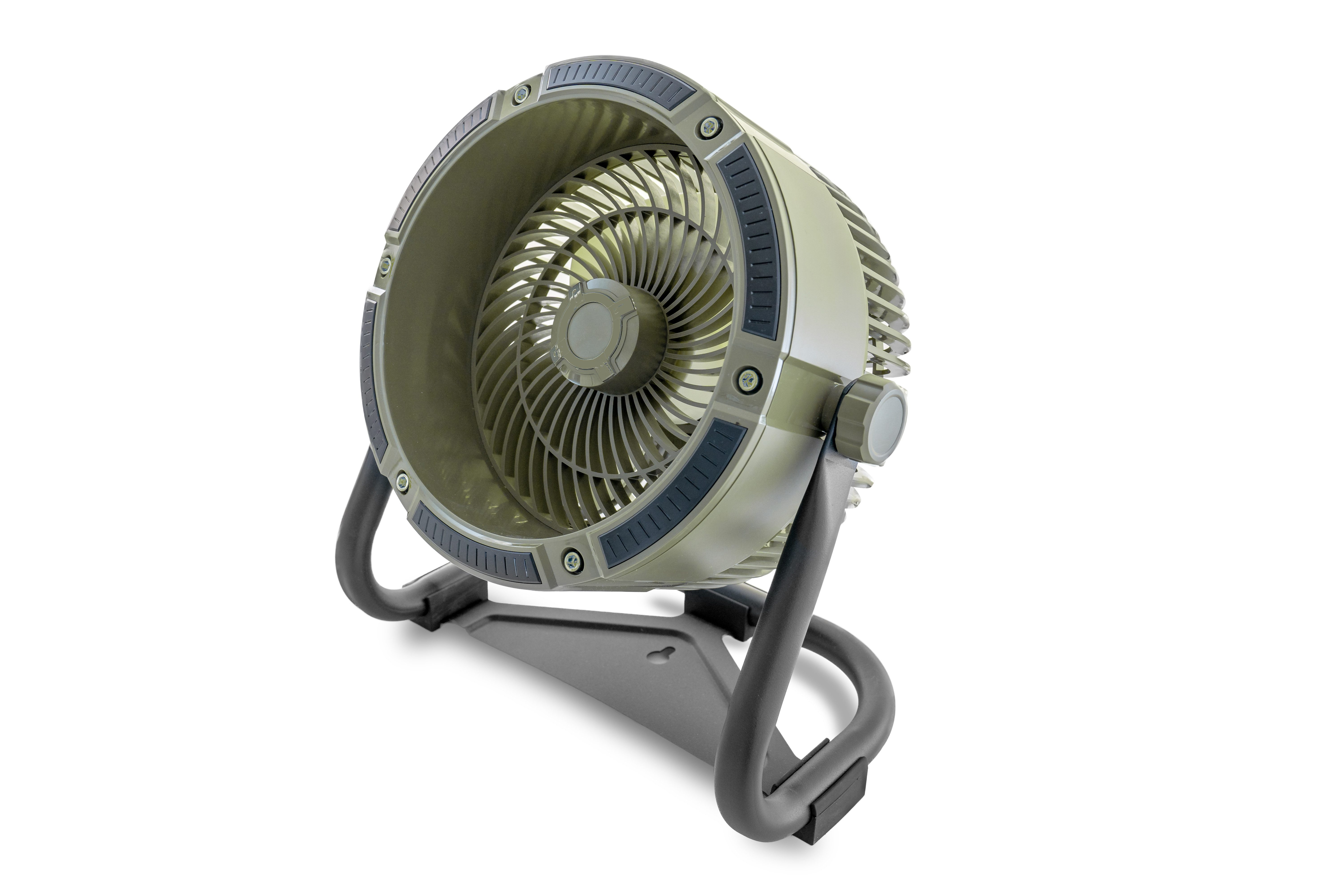 Unold Akku-Ventilator Outdoor, drinnen und draußen 4 Geschwindigkeitsstufen zur Wandmontage geeignet