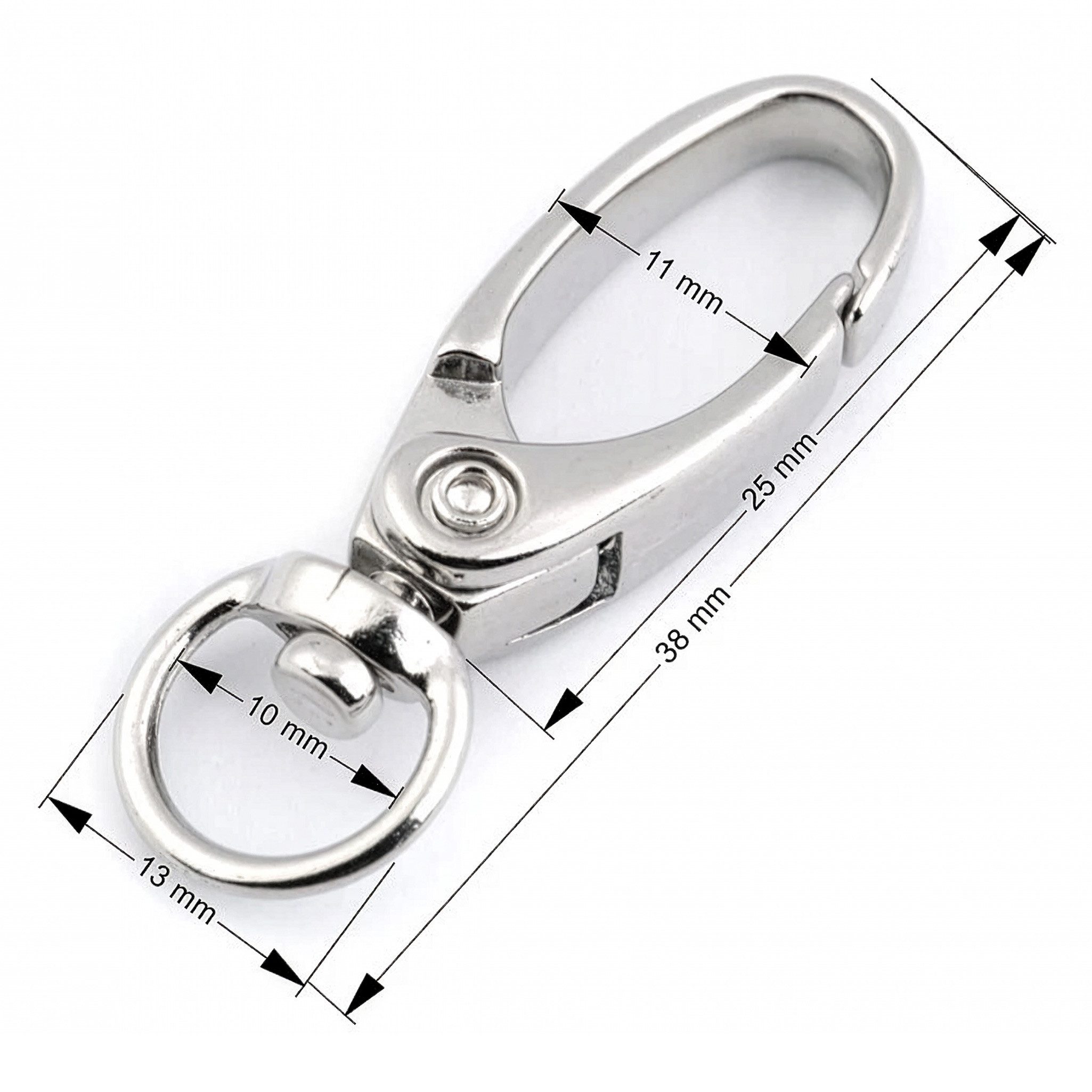 maDDma Karabiner 5 Bolzen-Karabiner Karabinerhaken Größen Farbwahl Gurtband Hundeleinen, (Paket, 5 St)
