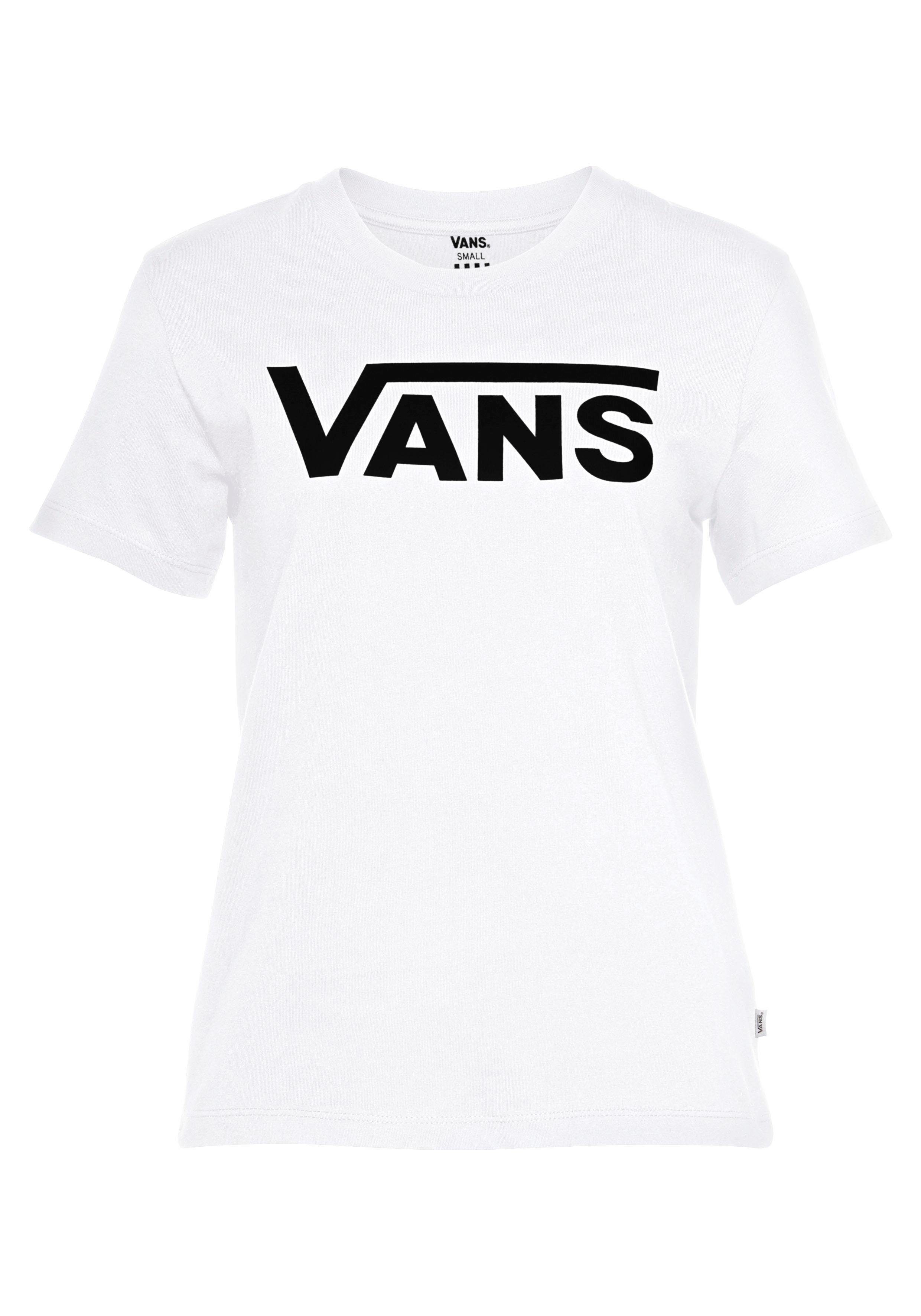 Vans T-Shirt FLYING V CREW TEE mit großem Logodruck vorn, aus Baumwoll-Jersey, figurbetonte Passform – Bild 3 von 5