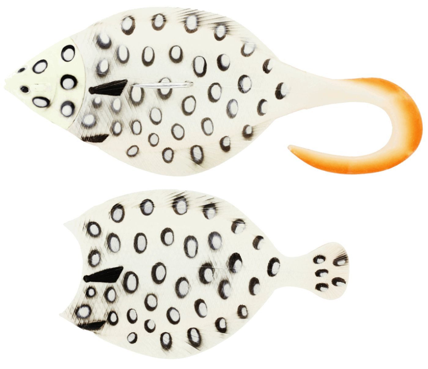 WESTIN Kunstköder Westin Flat Matt Jig 85g 13cm - 1 Jighaken + 2 Gummifische