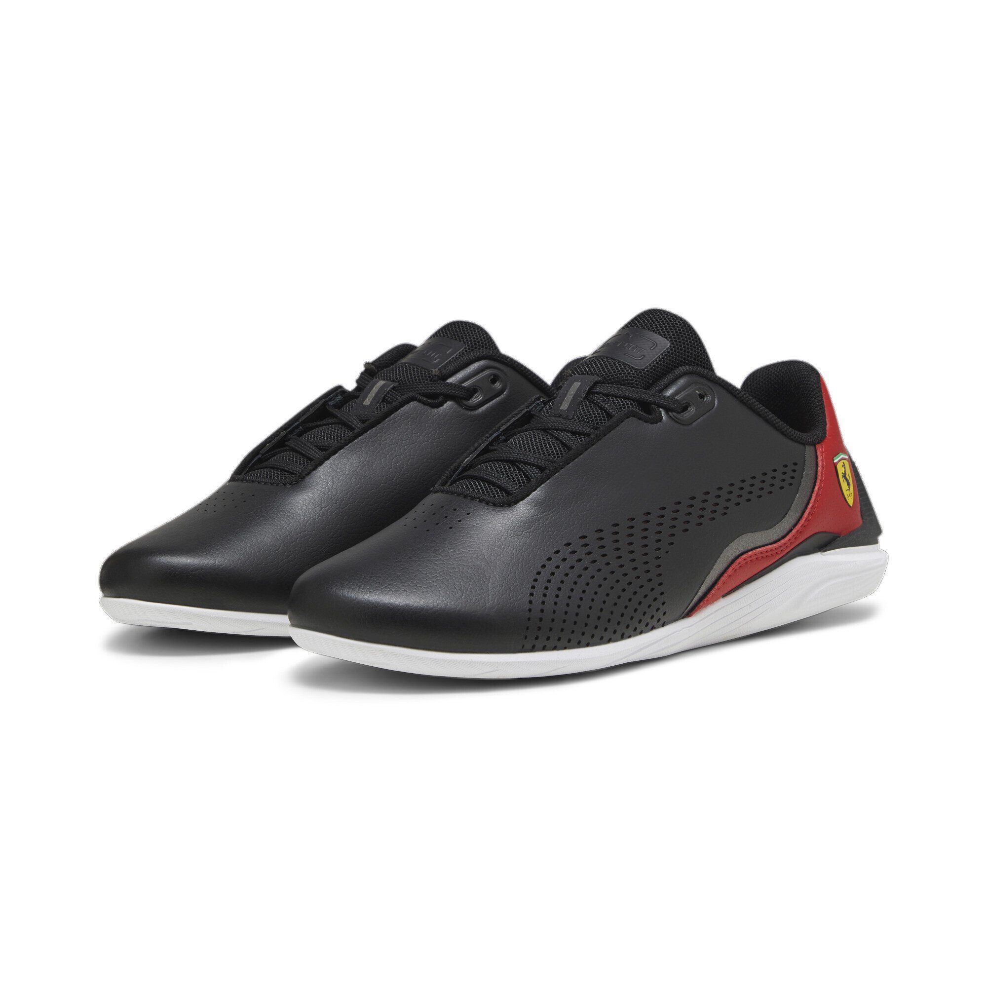 PUMA Scuderia Ferrari Drift Cat Decima Motorsportschuhe Jugendliche Sneaker Black Rosso Corsa White Red