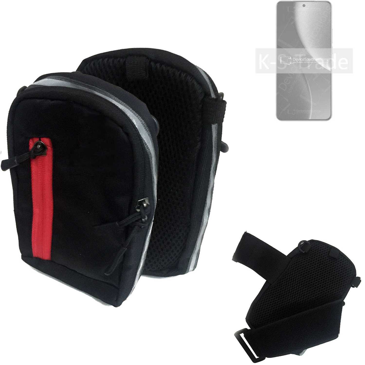 K-S-Trade Handyhülle für Xiaomi 15 Ultra China, Outdoor Gürteltasche Holster Umhängetasche schwarz Handy Tasche