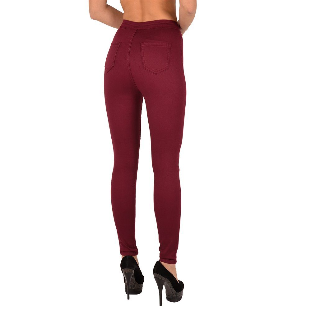 ESRA Skinny-fit-Jeans Z92 Damen Jeans Skinny Hose High Waist