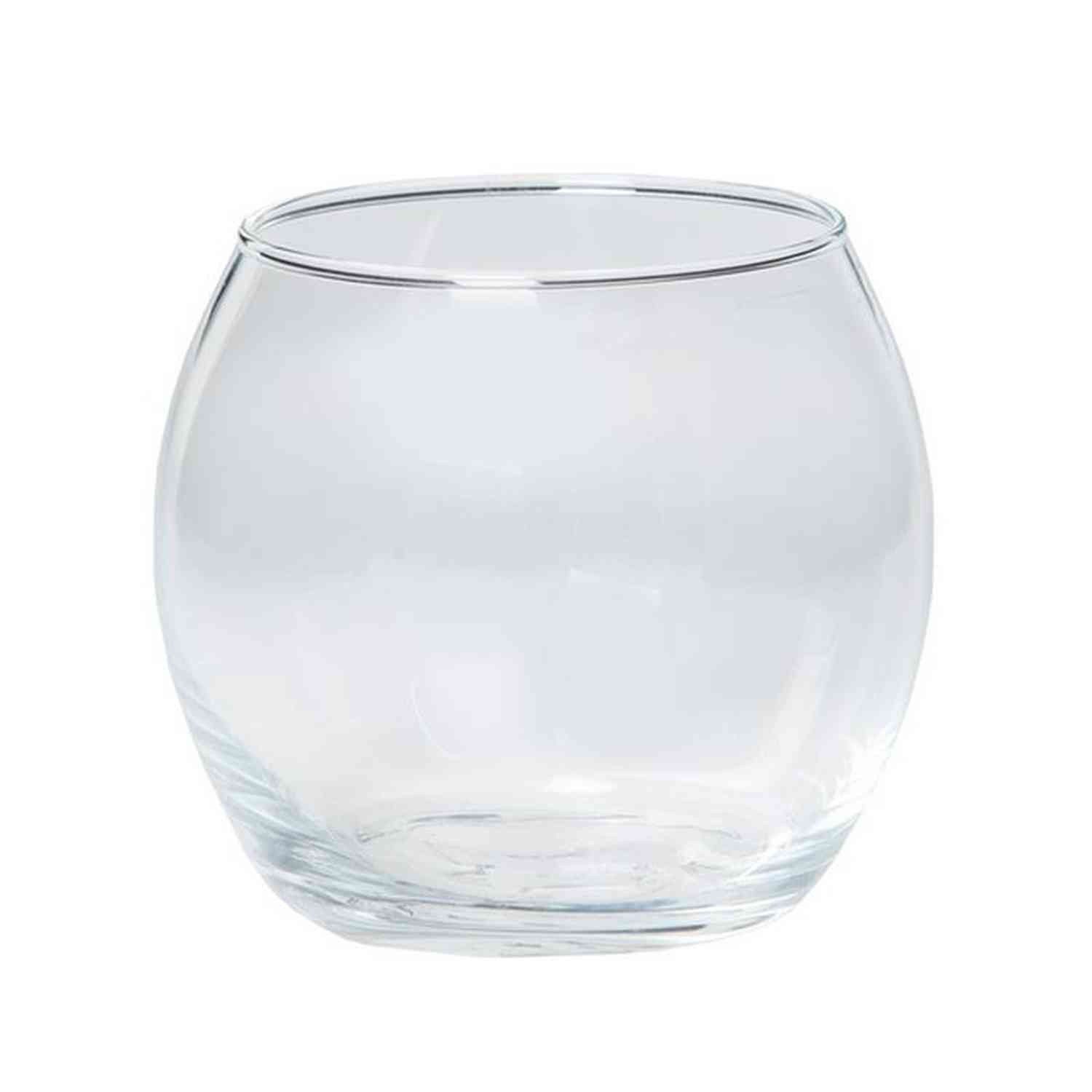 INNA-Glas Kerzenhalter Teelichtglas Diana, Kugel - rund, klar, 6,5cm, Ø 6cm - Ø 8cm