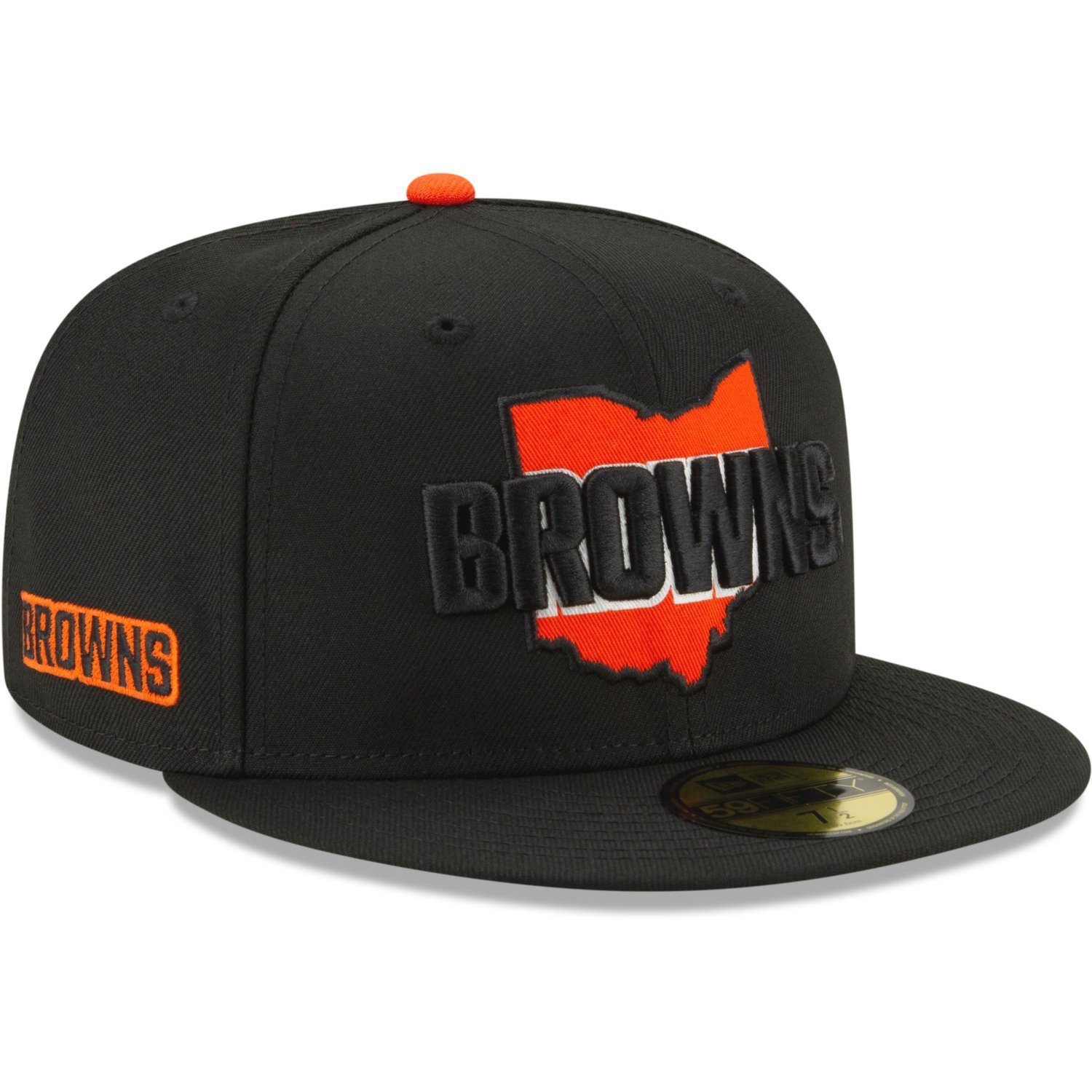 New Era Fitted Cap 59Fifty STATE LOGO NFL Teams Cleveland Browns