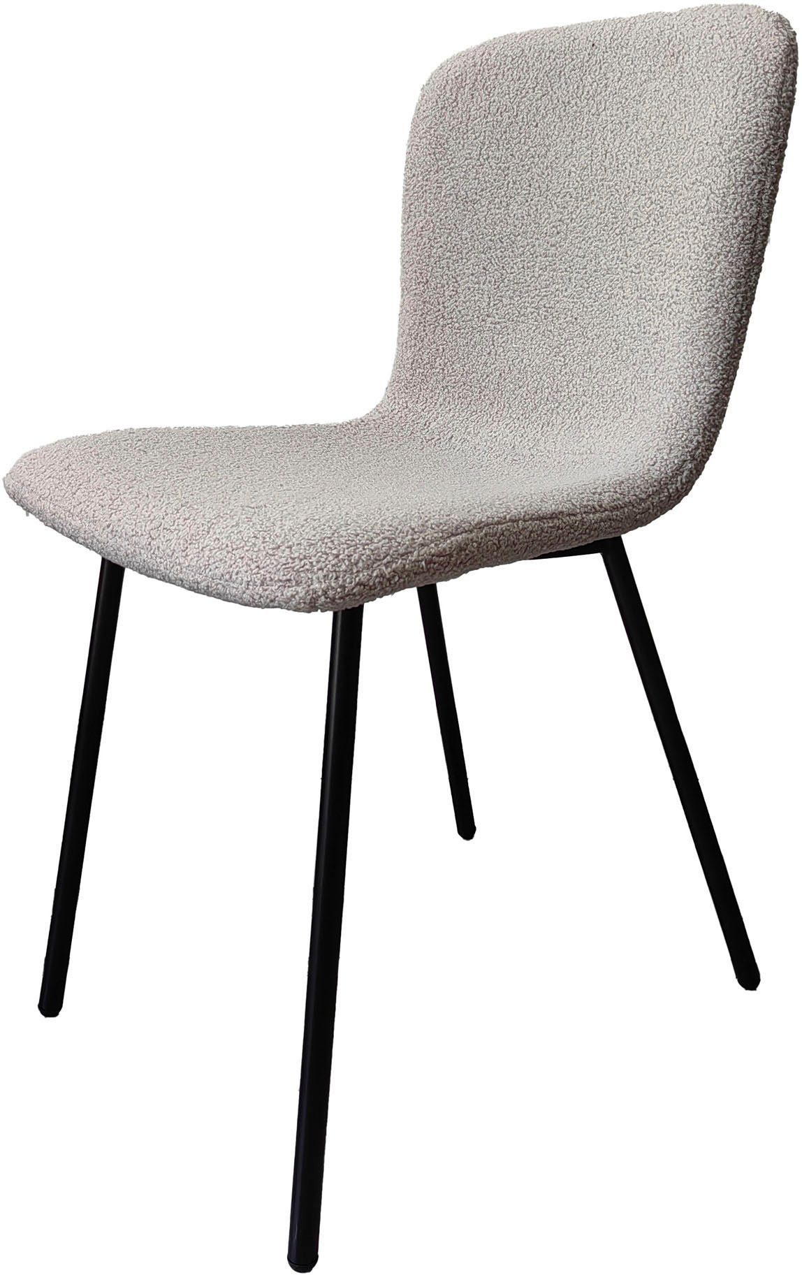 SalesFever 4-Fußstuhl (Set, 4 St), ergonomisch geformte Sitzfläche und  Rückenlehne | 4-Fuß-Stühle