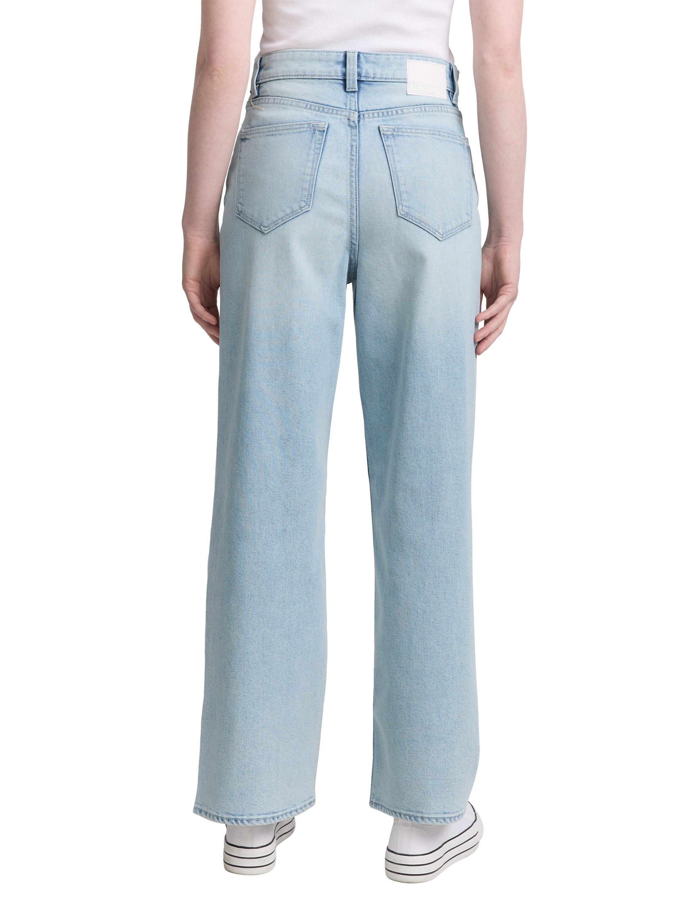 TOM TAILOR Denim Weite Jeans LINOU im Five-Pocket Style günstig online kaufen