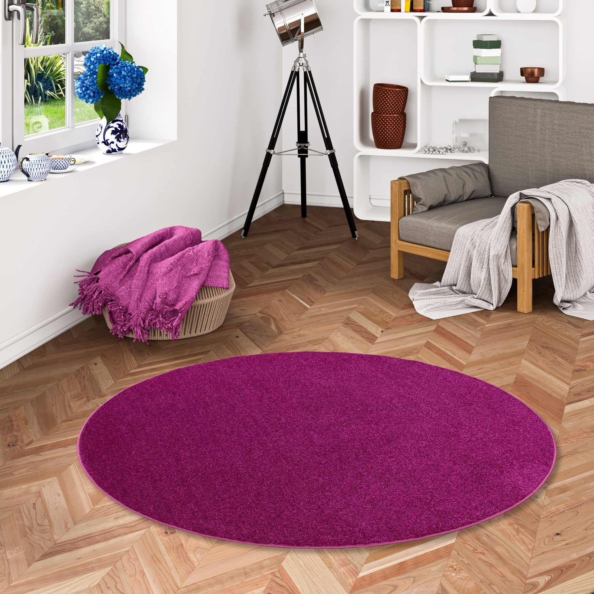 Snapstyle Veloursteppich Hochflor Velours Teppich Luna günstig online kaufen