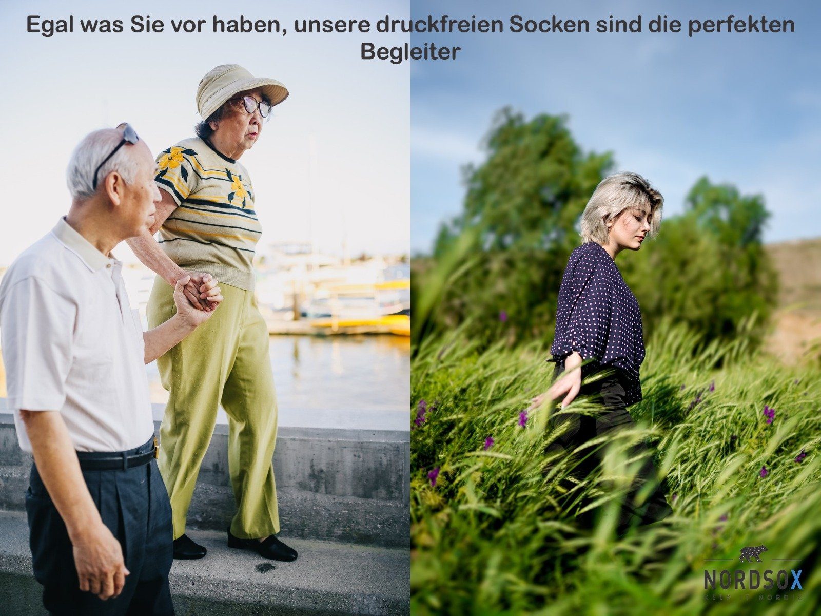 NORDSOX Diabetikersocken Viskose (aus Bambus Zellstoff) Komfort für Damen & Herren elastisch, atmungsaktiv, antibakteriell, wärmeregulierend