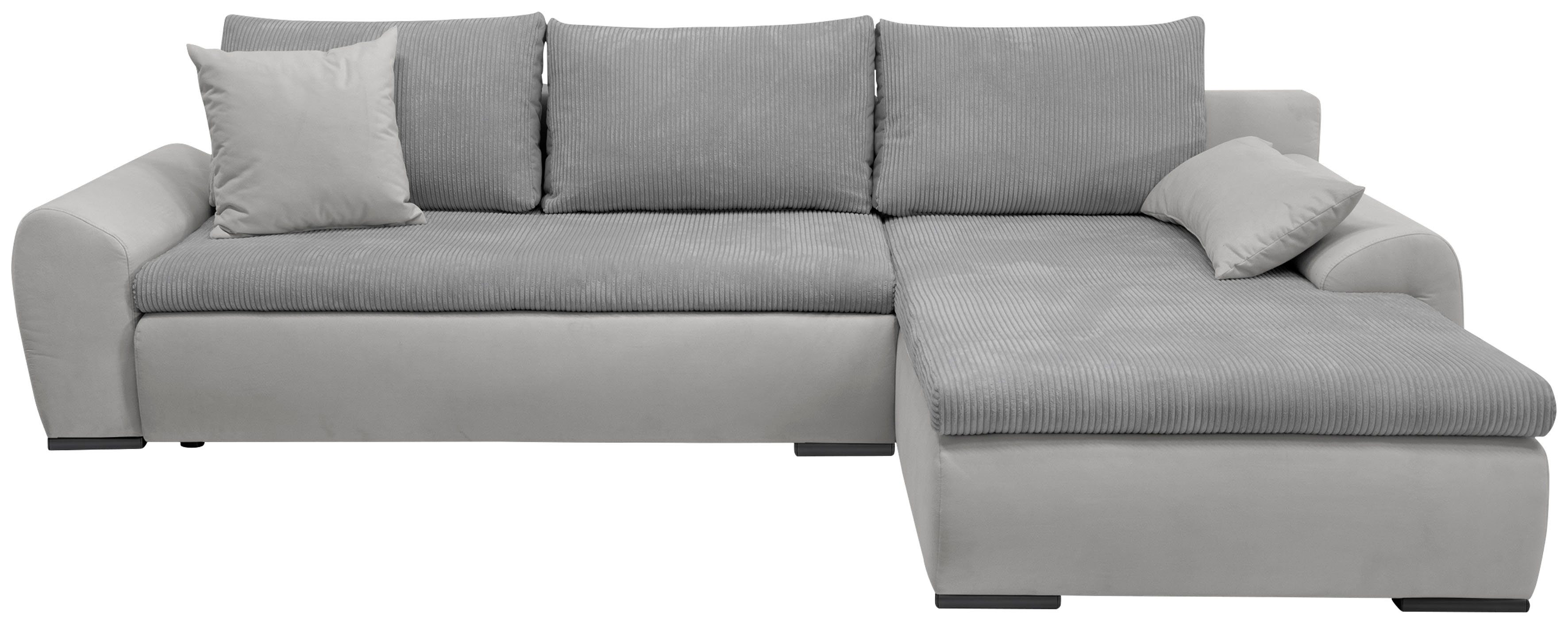 Home affaire Ecksofa Win, wahlweise mit Bettfunktion Bettkasten und