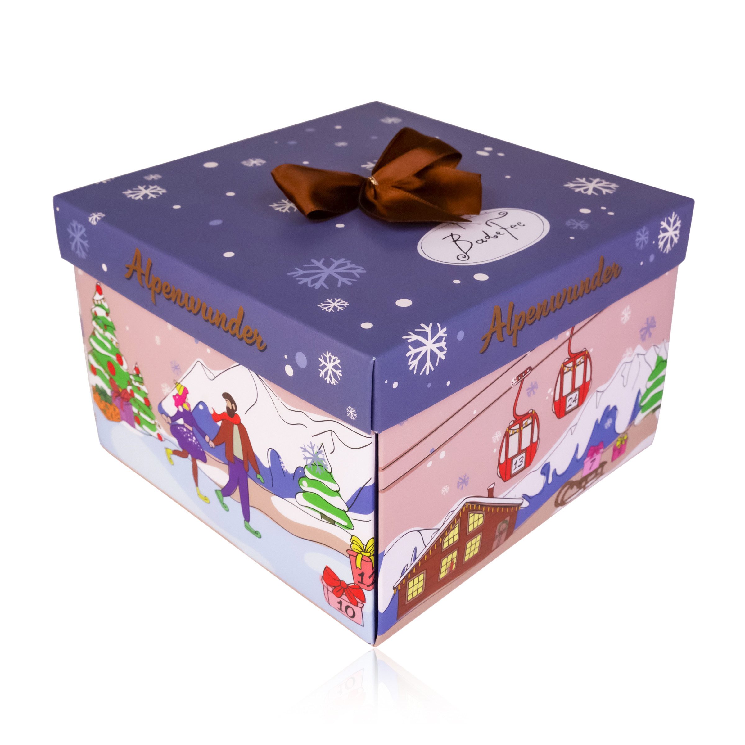 ACCENTRA Adventskalender BadeFee Adventskalender Alpenwunder 24 handgemachte Beauty & Pflege, BadeFee Alpenwunder - Mikroplastikfrei