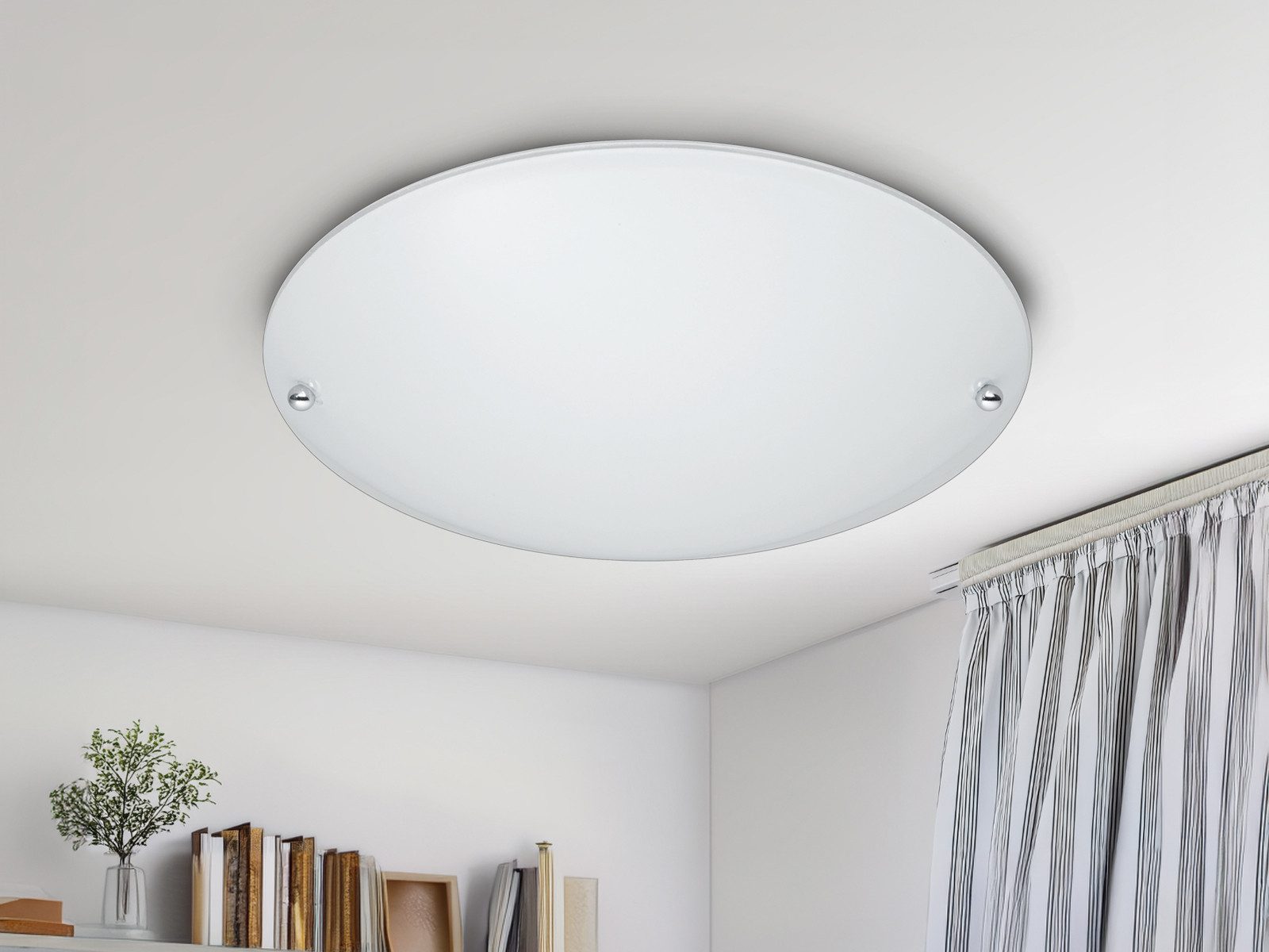 TRIO Leuchten LED Deckenleuchte, LED wechselbar, Warmweiß, kleine flach-e D günstig online kaufen