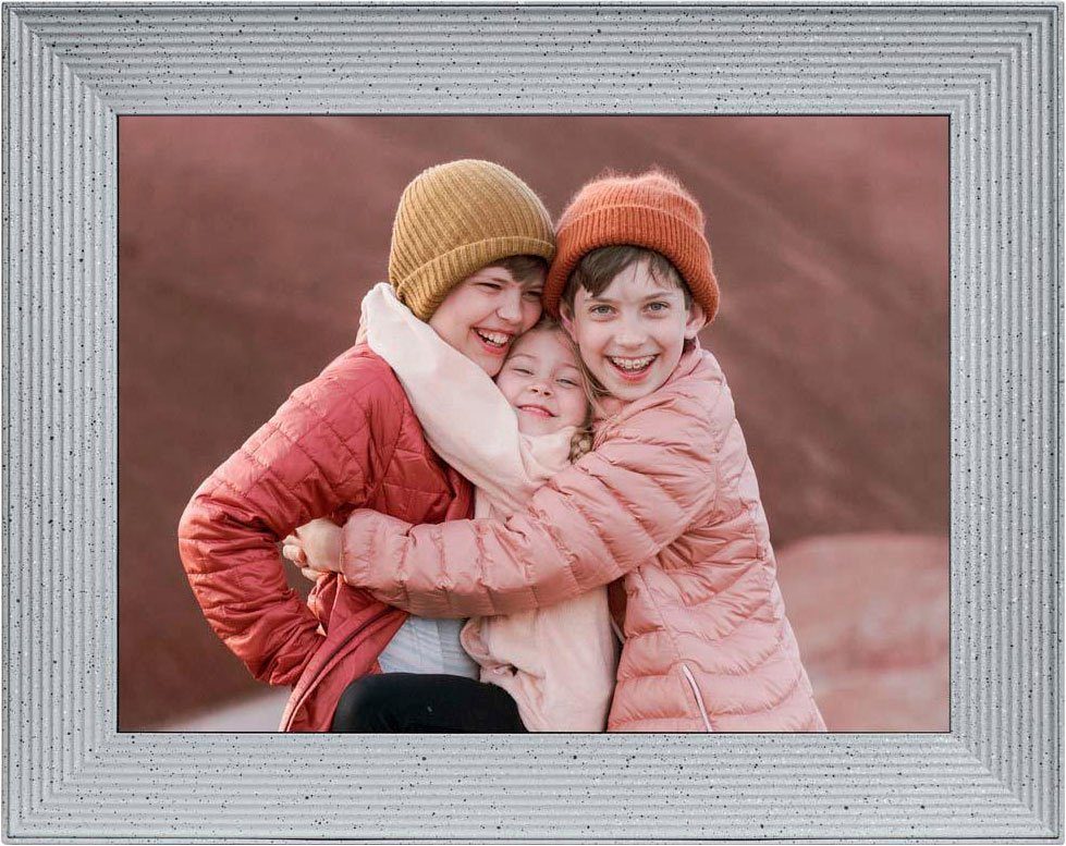 Aura Luxe Pixel) Digitaler Aura 1536 Sandstone Frame (24,6 ", 2048 cm/9,7 Bilderrahmen x Mason