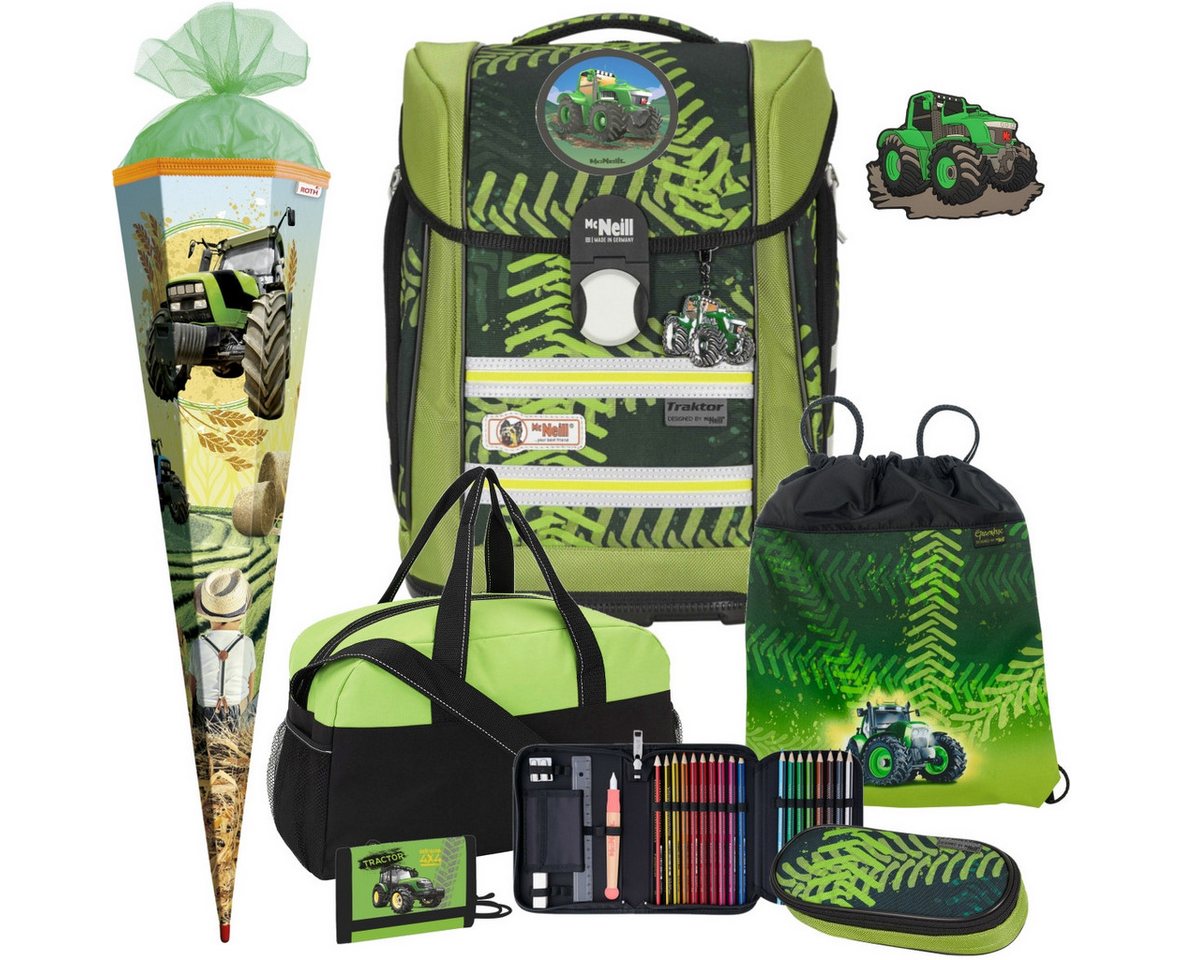 McNeill Schulranzen 1.Klasse Jungen Primero McLight (Set, 8-tlg)