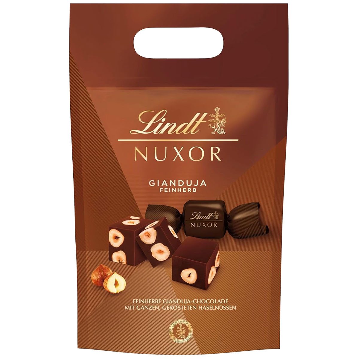 LINDT Schokolade, Lindt Nuxor Beutel, Feinherb 700g