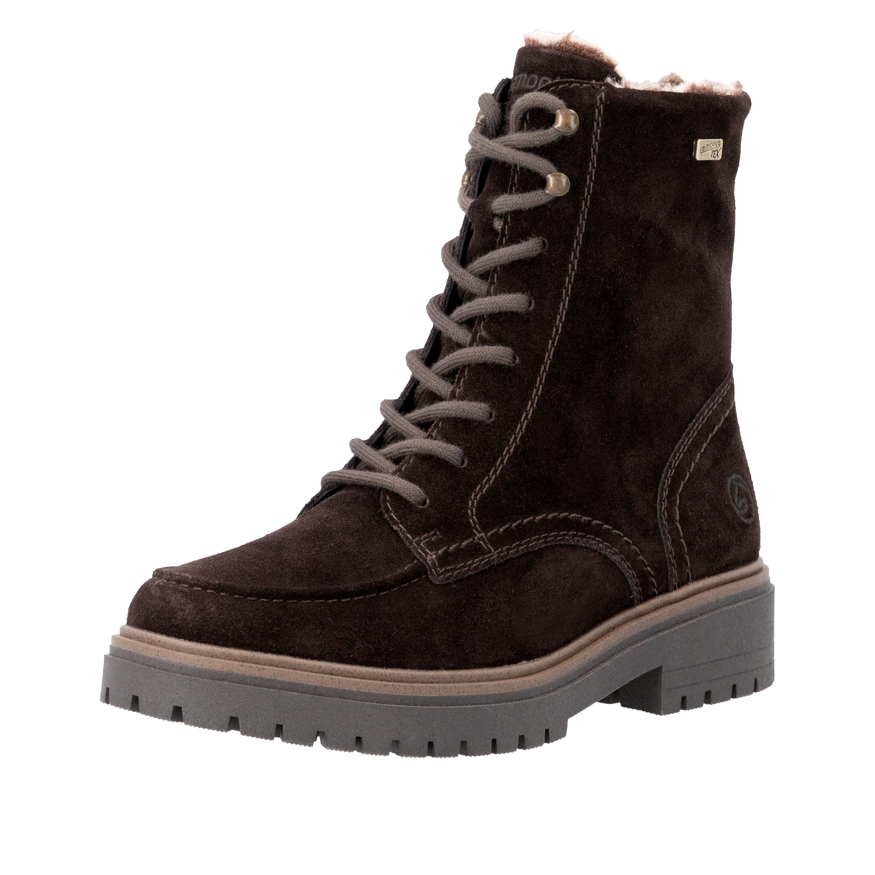 Remonte Winterboots Schnürboots, Winterstiefelette mit Lammwollfutter, TEX-Membrane