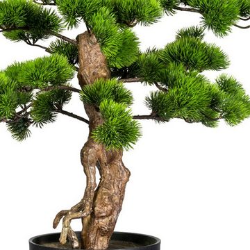 Kunstbonsai Große hohe Kunstpflanze Deko Bonsai Baum Kiefer 110cm mit Topf hoch, TronicXL, Höhe 110 cm