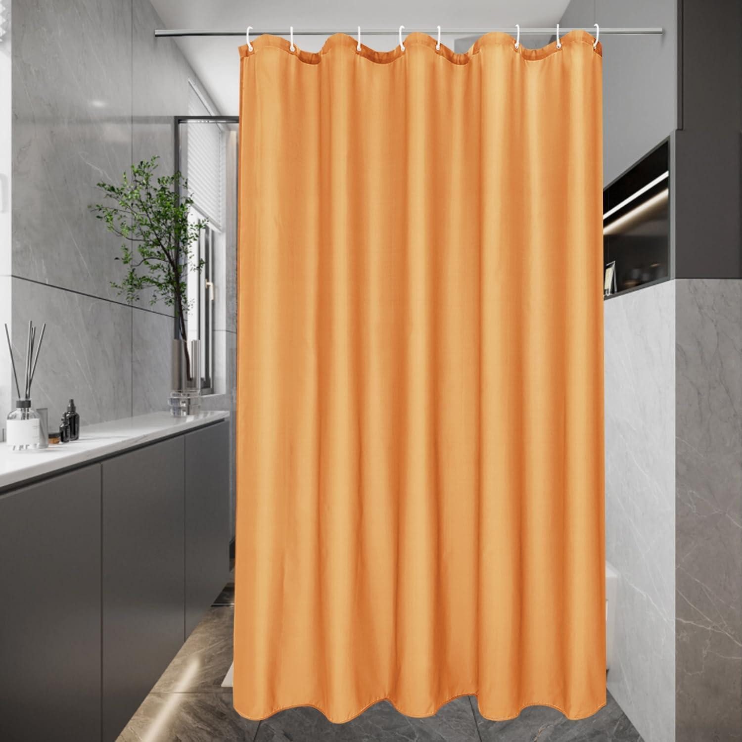 LuxusKollektion Duschvorhang Duschvorhang 120x200 Wasserdicht Orange H200 x B120 cm (1er Pack)
