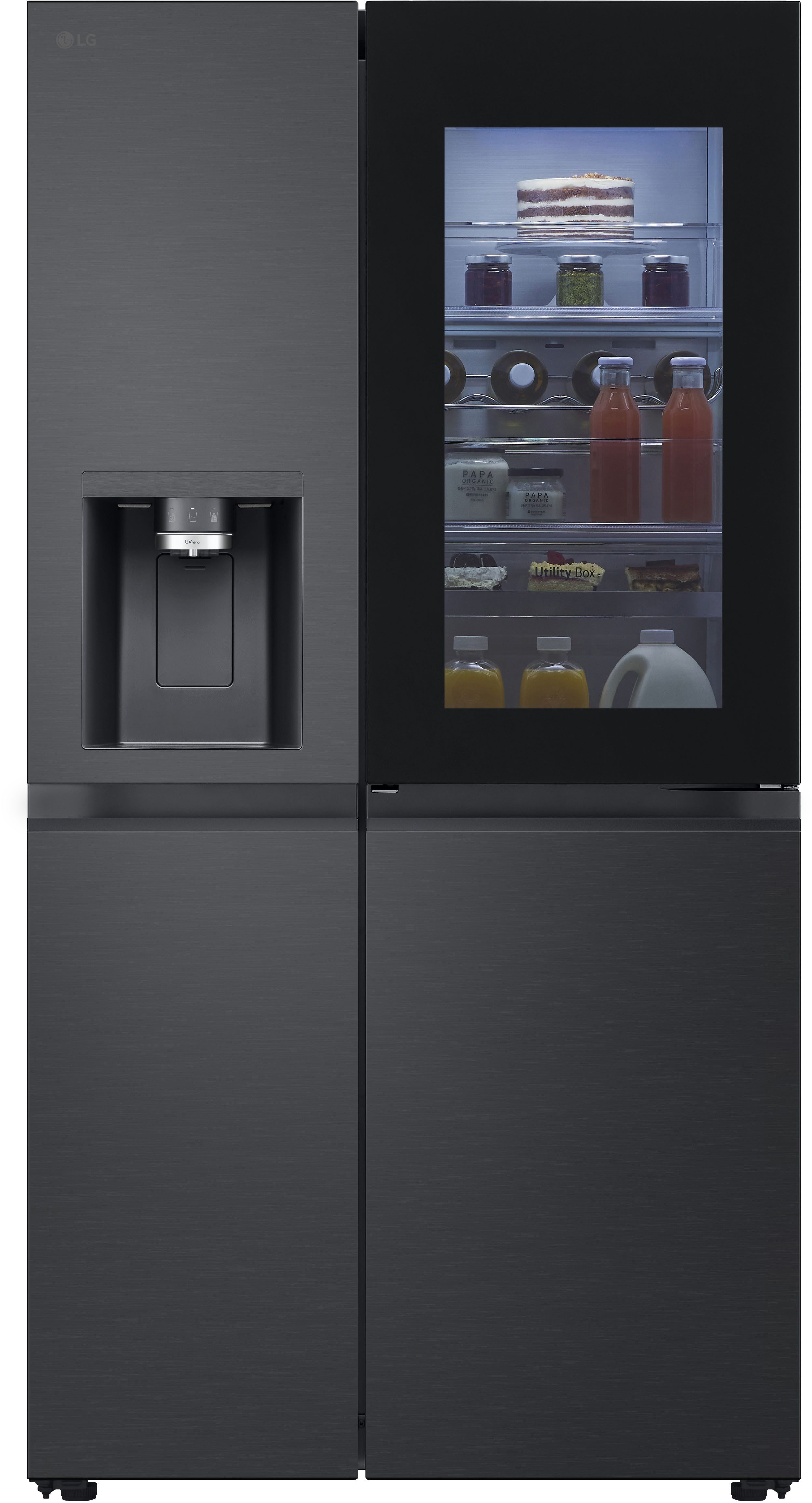 LG Side-by-Side X-Serie GSXB90EVDD, 179 cm hoch, 91,3 cm breit, InstaView®: zweimal klopfen, reinschauen! Craft Ice Eiskugeln