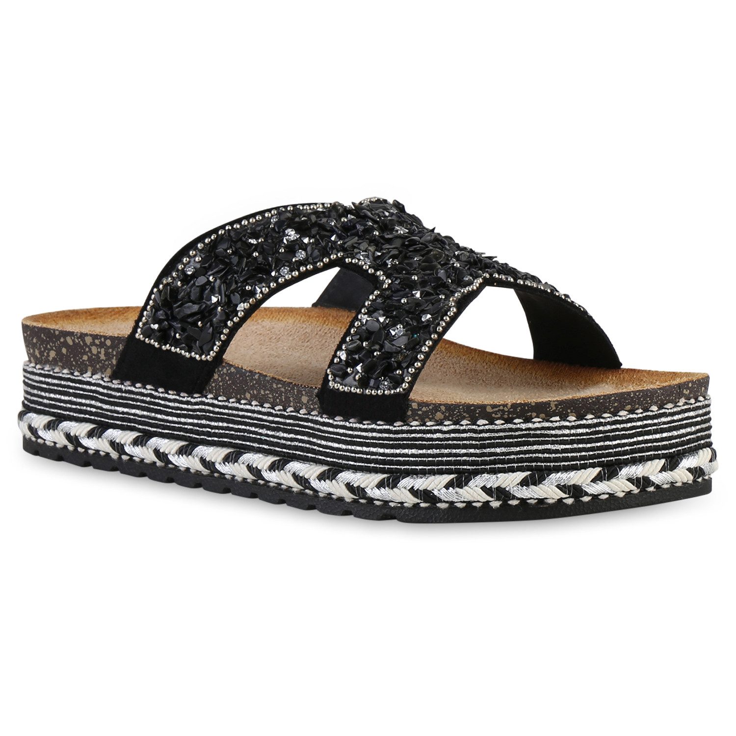 VAN HILL 841547 Sandalette Damen Pantoletten günstig online kaufen
