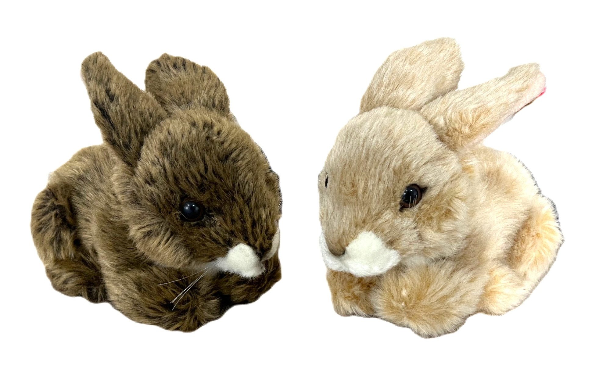 Uni-Toys Osterhase Osterhase Plüschtier Klein Kinder Ostern Braun Beige 17 cm (2 St), 2er Set