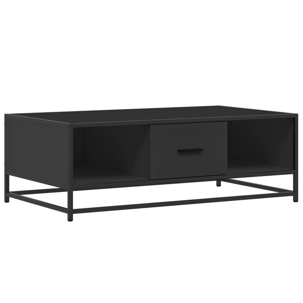 vidaXL Couchtisch Couchtisch Schwarz 100x57x35 cm Holzwerkstoff und Metall günstig online kaufen