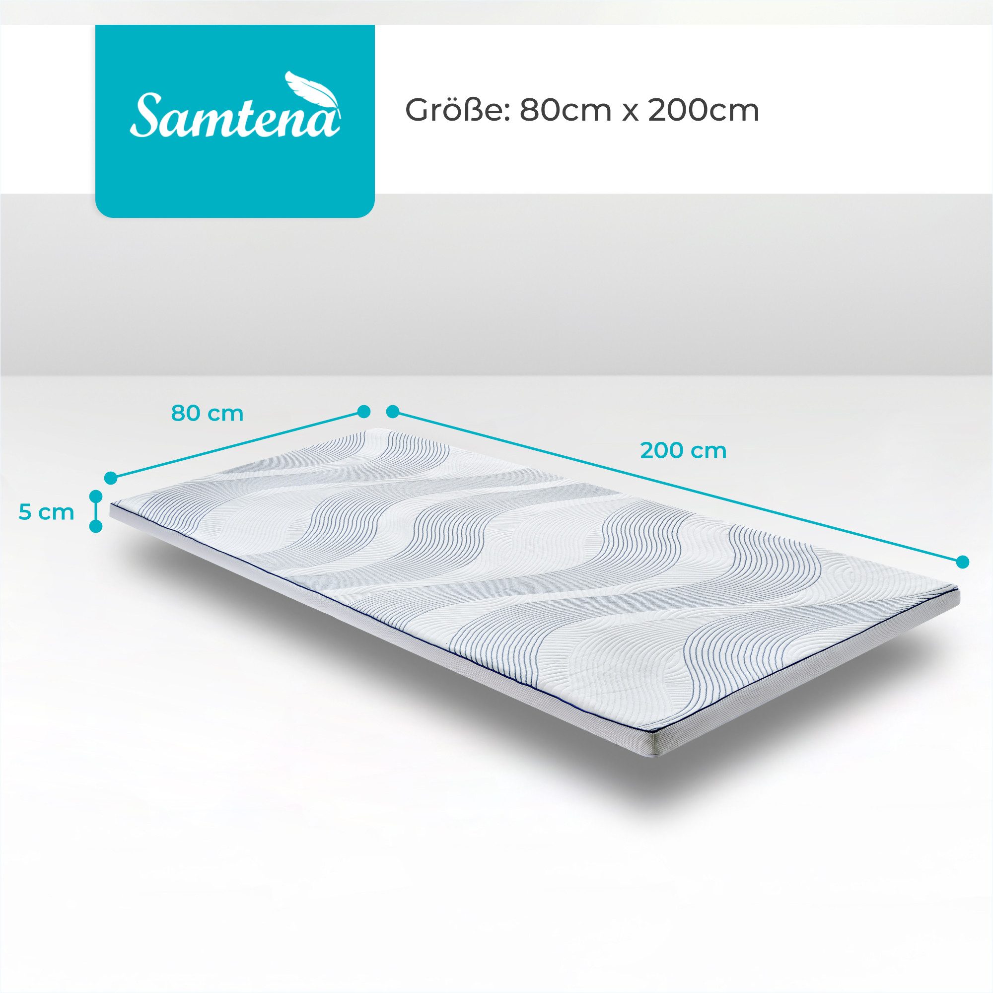Matratzenauflage Samtena Gel Matratzen Topper Premium, günstig online kaufen