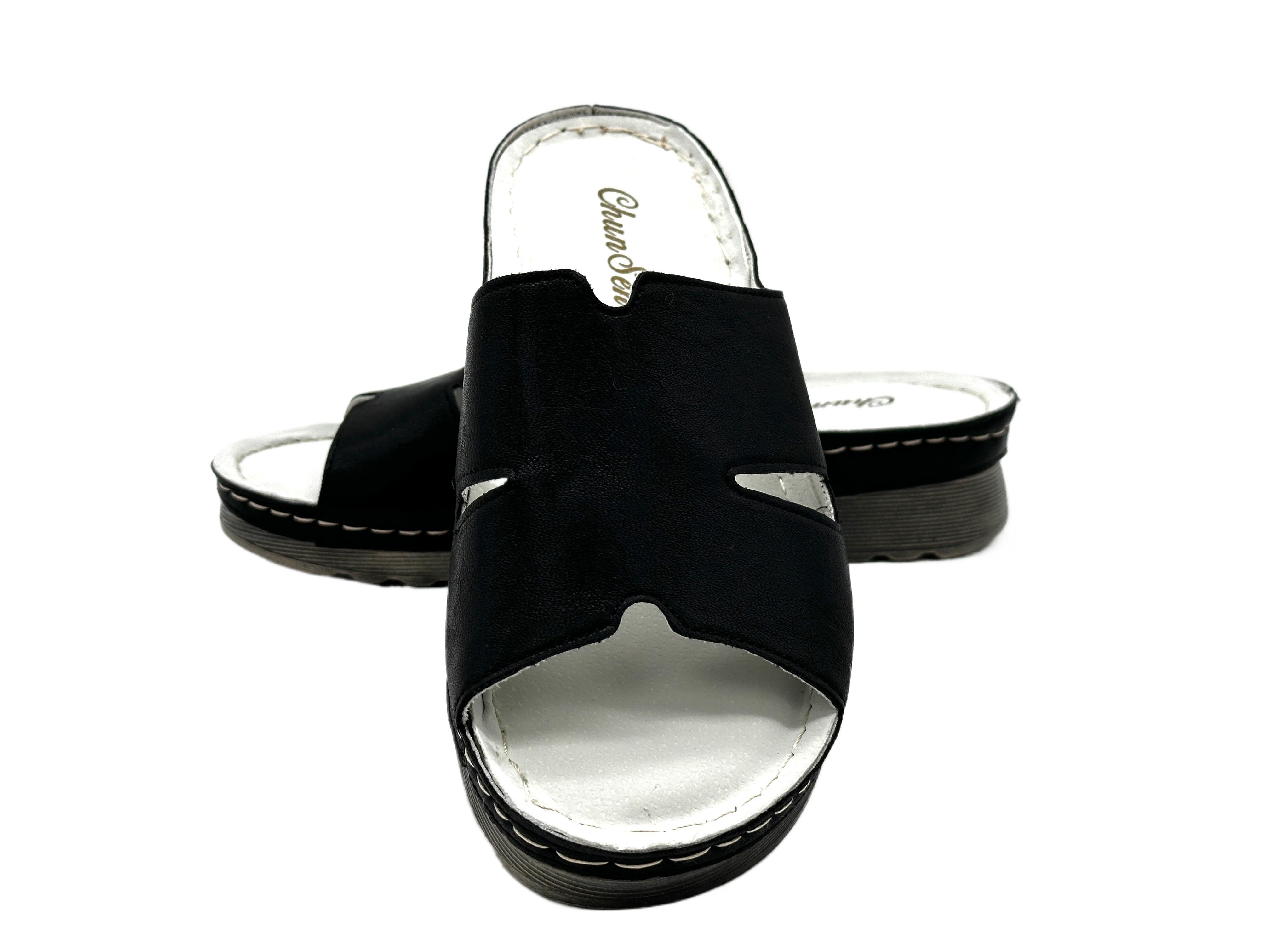 Nowaland Moderne Damen-Pantoletten mit Komfort-Sohle und Cut-Out-Design Pan günstig online kaufen