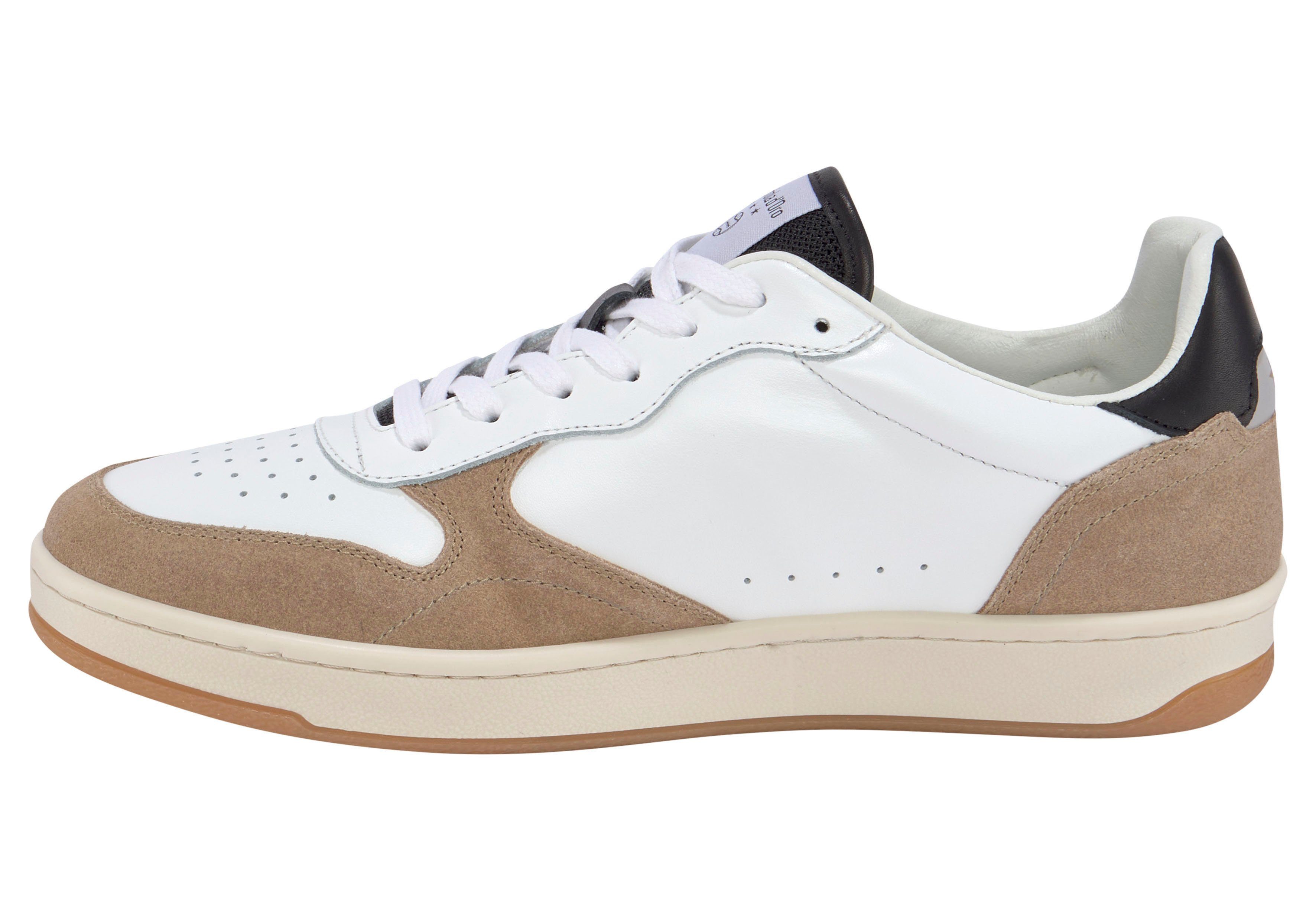 Pantofola d´Oro weiß-beige Sneaker Look Casual LIONI UOMO im LOW Business