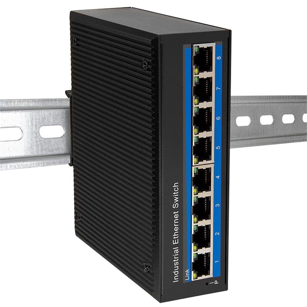 Fast Ethernet (Industrie Switch, 10/100 Mbit/s) Netzwerk-Switch LogiLink 8-Port, NS201