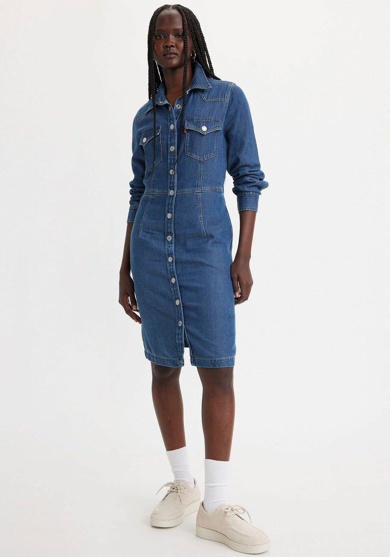 OTTO WESTERN DRESS Levi's® im Jeanskleid Westernlook blue klassischen