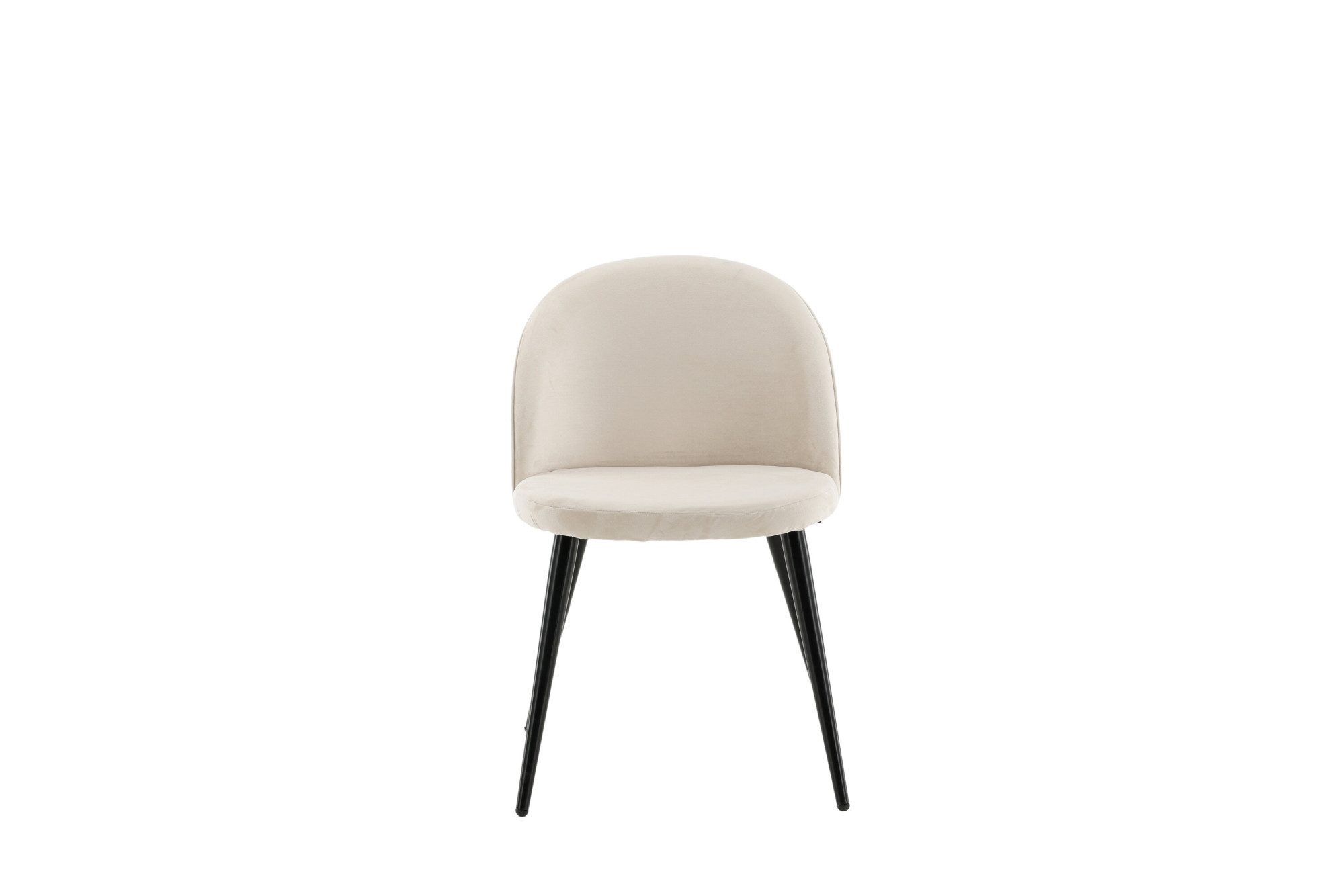 Venture Home Esszimmerstuhl Velvet, 2er-Set Esszimmerstühle mit Samtbezug, 150 kg belastbar (2 St), Polsterstuhl, weicher Bezug, Metallbeine, abgerundet – Bild 4 von 5