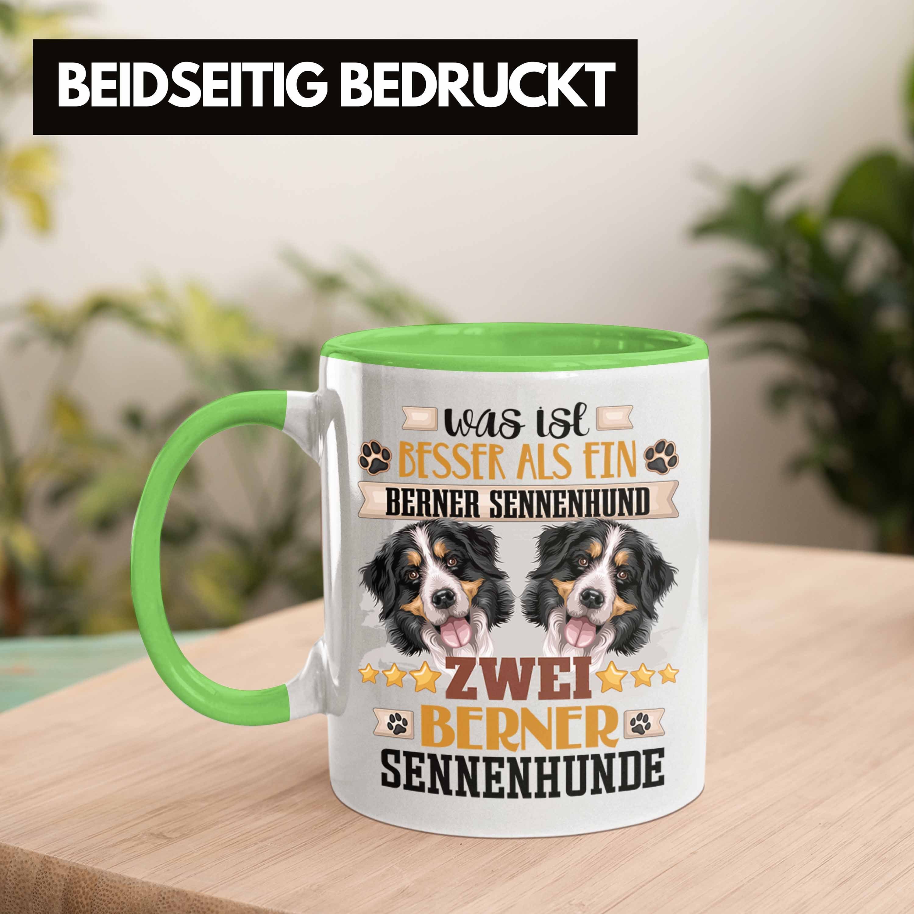 Berner Tasse Tasse Trendation Spruch Geschenk Lustiger Besitzer Sennenhund Geschenkidee Grün