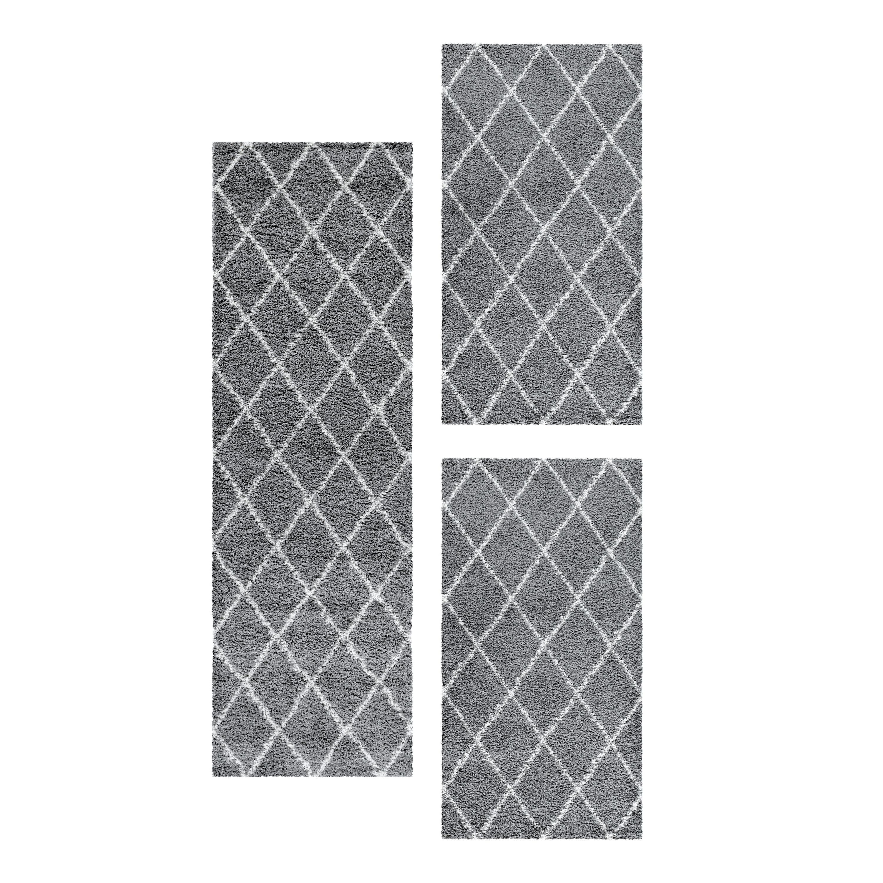 Carpettex Hochflor-Bettumrandung Geometrisch Design, Höhe 30 günstig online kaufen