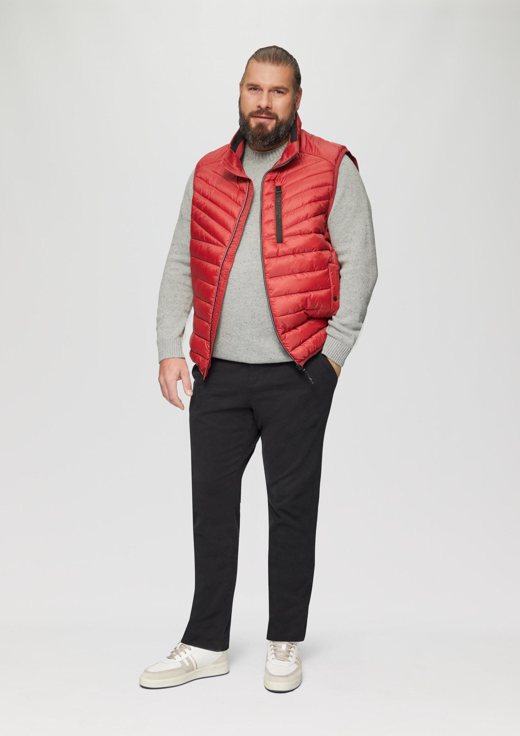 s.Oliver Longpullover Strickpullover Crew-Neck-Pullover mit Farbeffekt