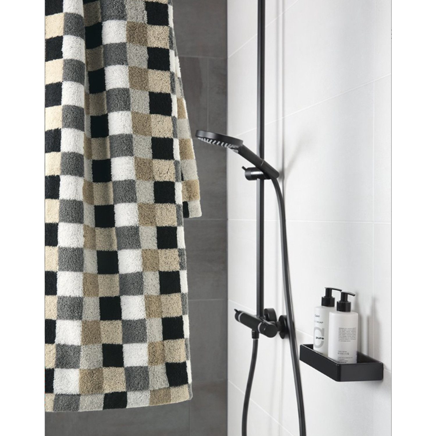 Cawö Handtuch 2 Stück Cawö Life Style Handtücher 7047-37 kariert kiesel 50x günstig online kaufen