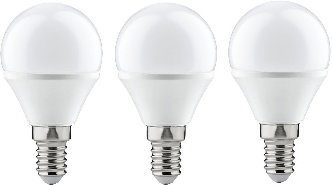 Paulmann LED-Leuchtmittel Tropfen 4W E14 230V Warmweiß 3er-Pack, 3 St., Warmweiß