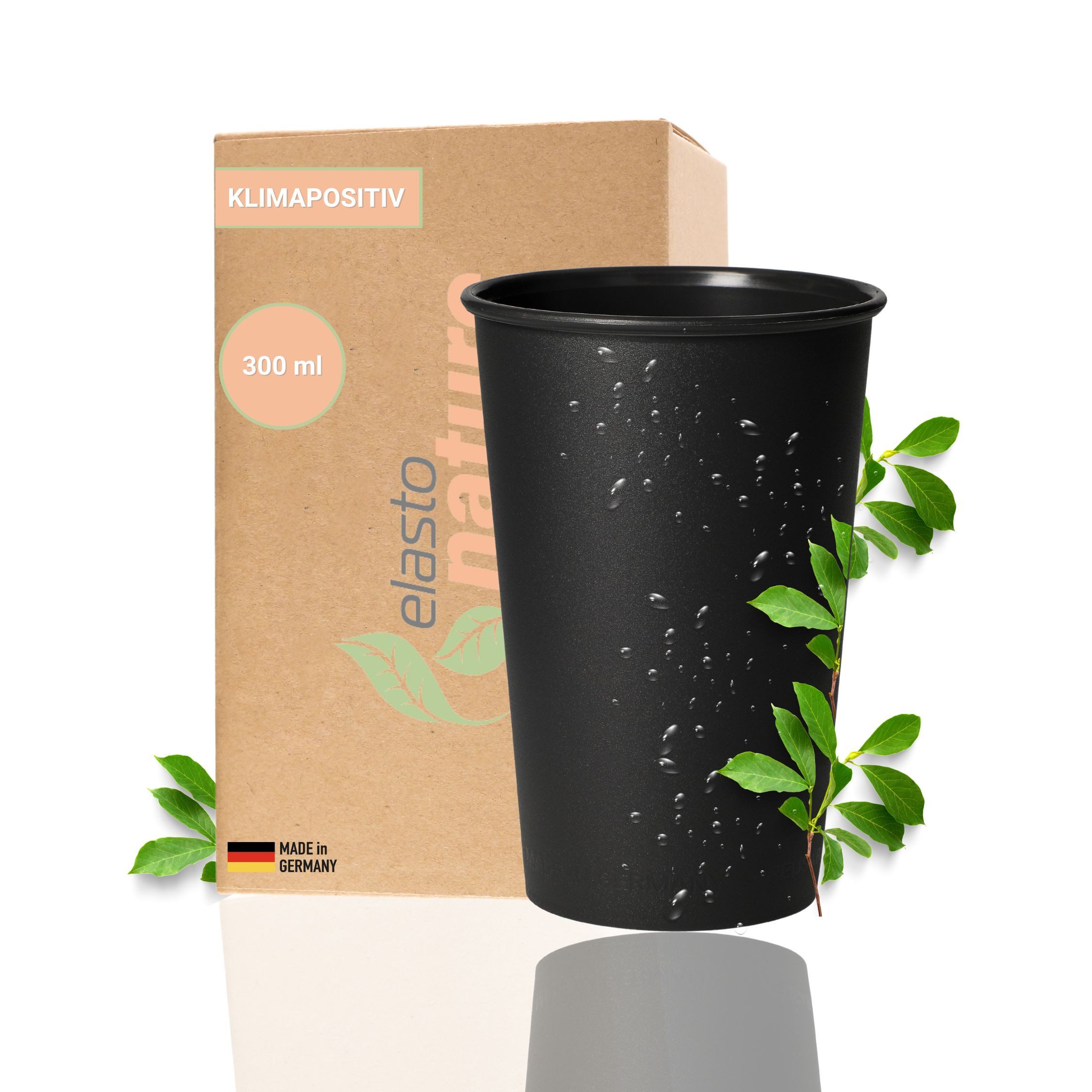 elasto Becher umweltfreundlicher Becher 300ml